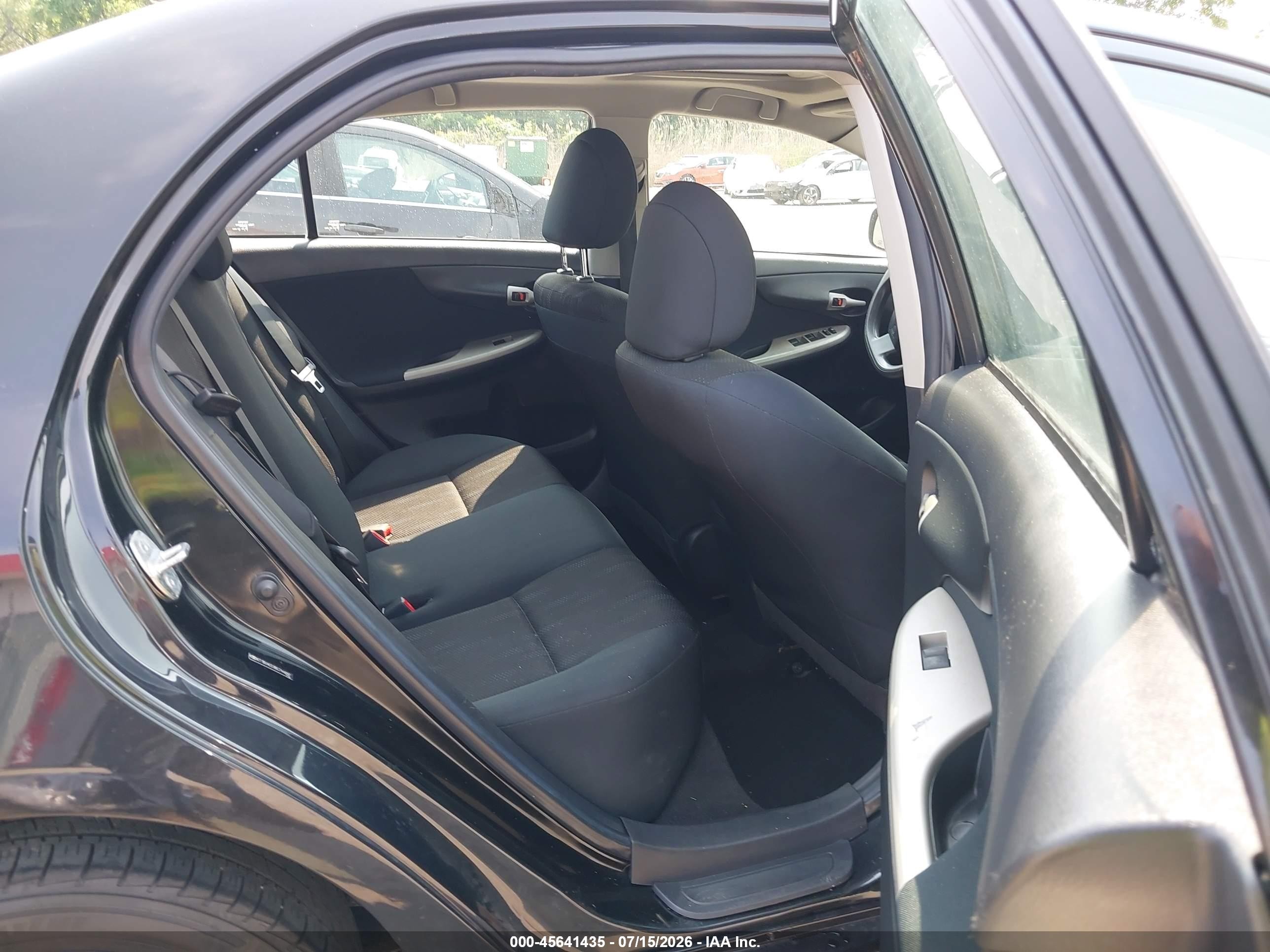 2011 Toyota Corolla S Black vin: 2T1BU4EE8BC744897