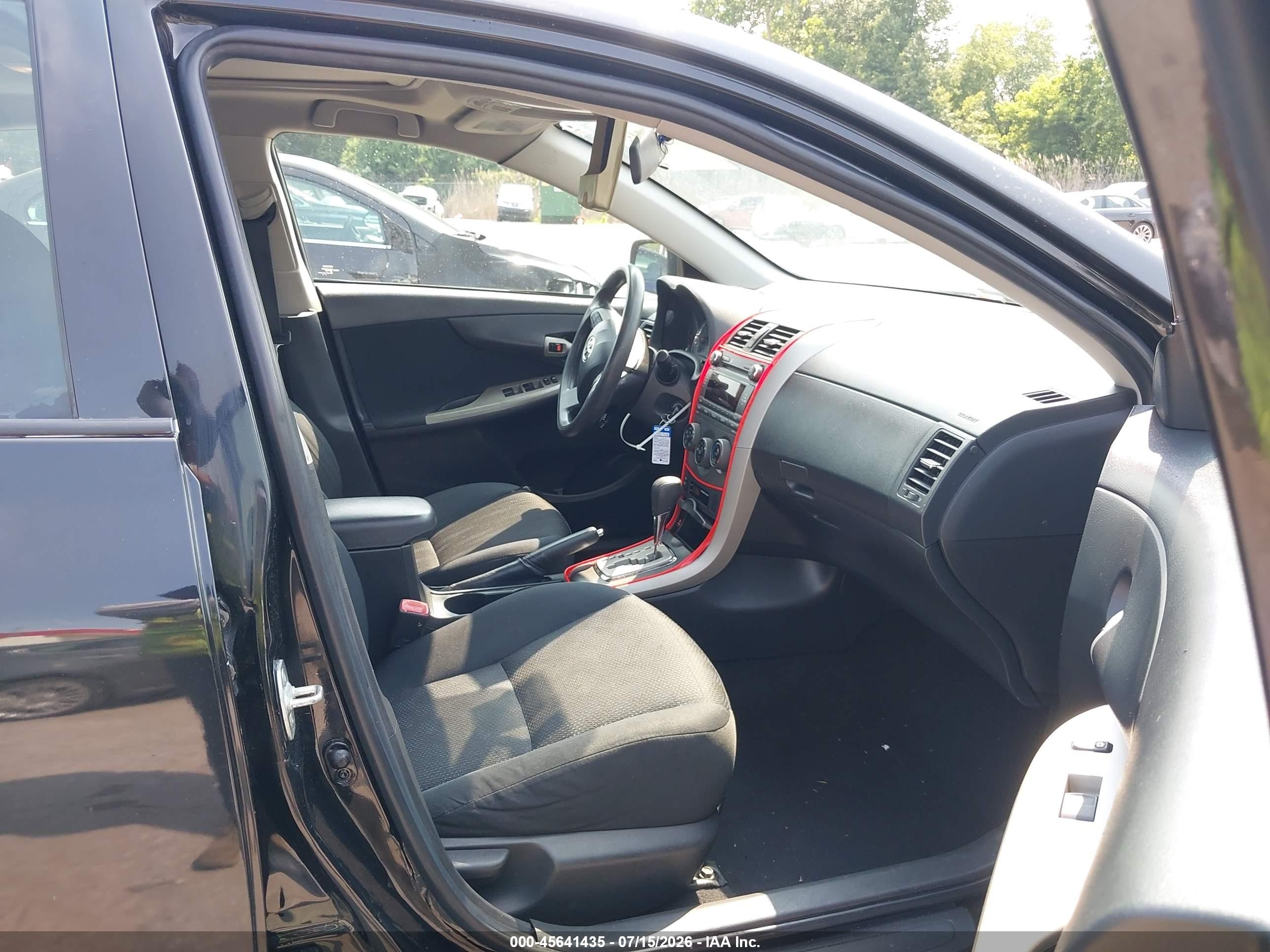 2011 Toyota Corolla S Black vin: 2T1BU4EE8BC744897