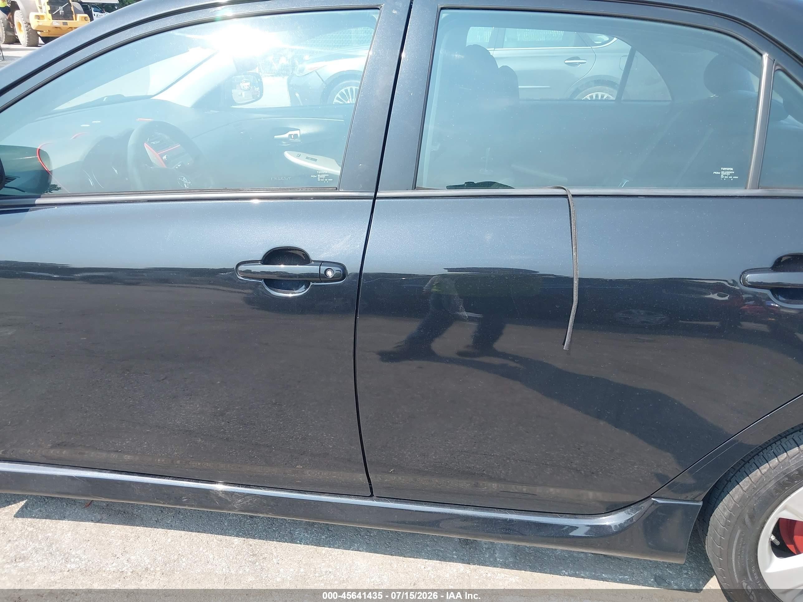 2011 Toyota Corolla S Black vin: 2T1BU4EE8BC744897