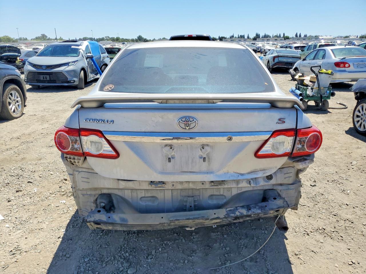 2012 Toyota Corolla S Silver vin: 2T1BU4EE8CC766349