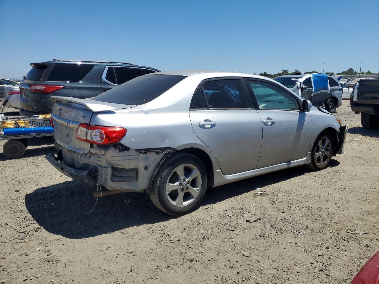 2012 Toyota Corolla S Silver vin: 2T1BU4EE8CC766349