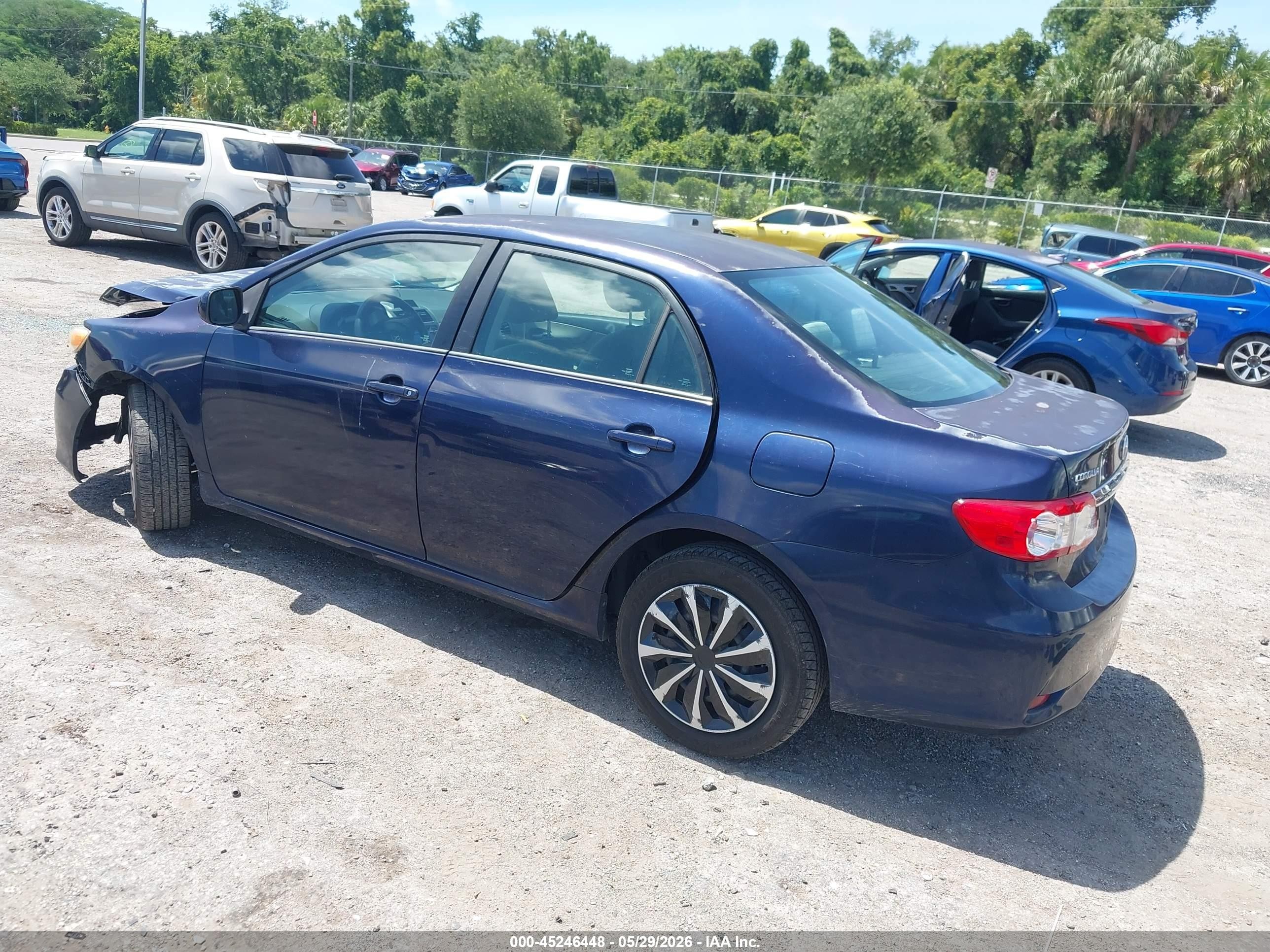 2012 Toyota Corolla Le Blue vin: 2T1BU4EE8CC774032