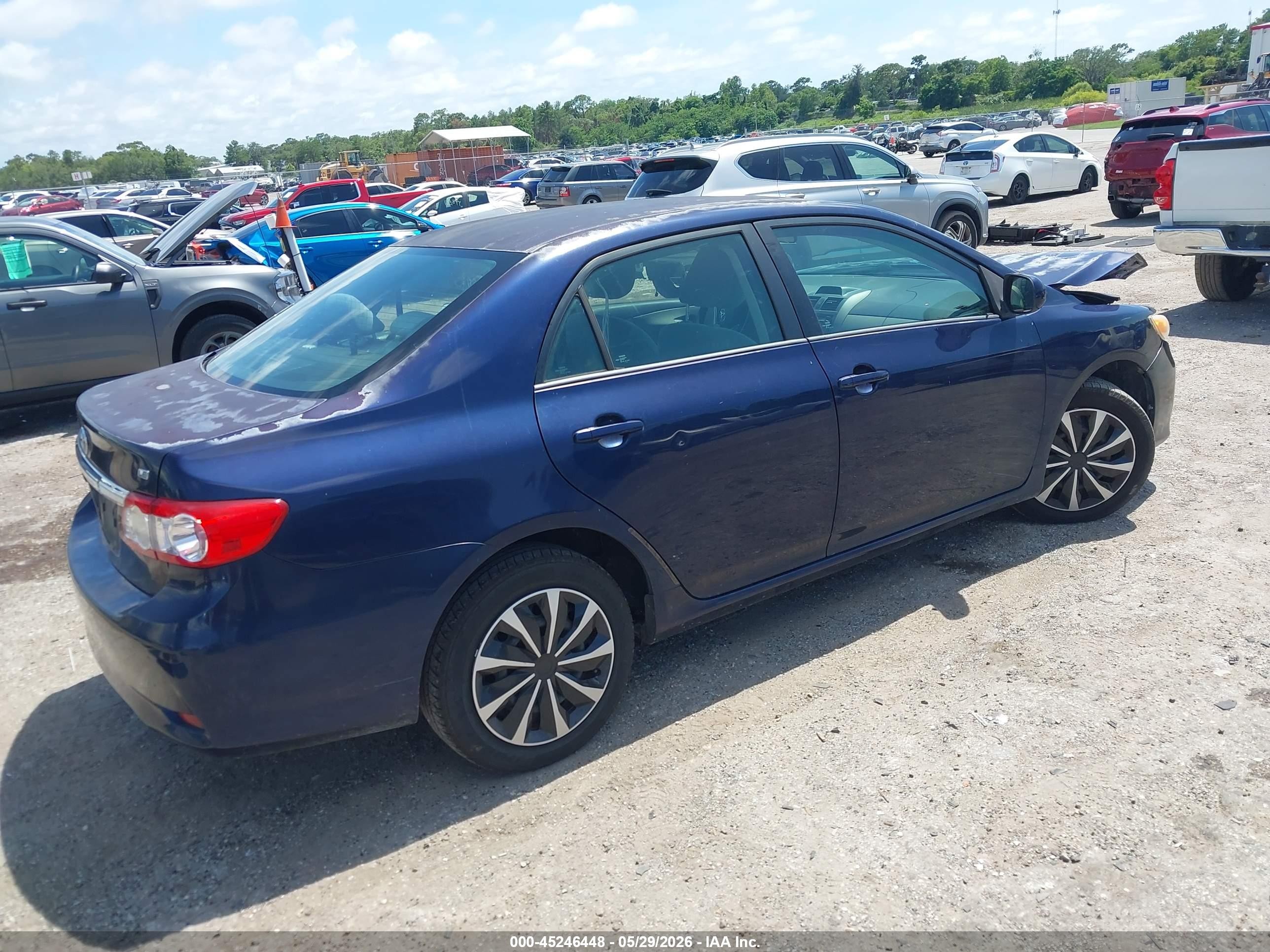 2012 Toyota Corolla Le Blue vin: 2T1BU4EE8CC774032