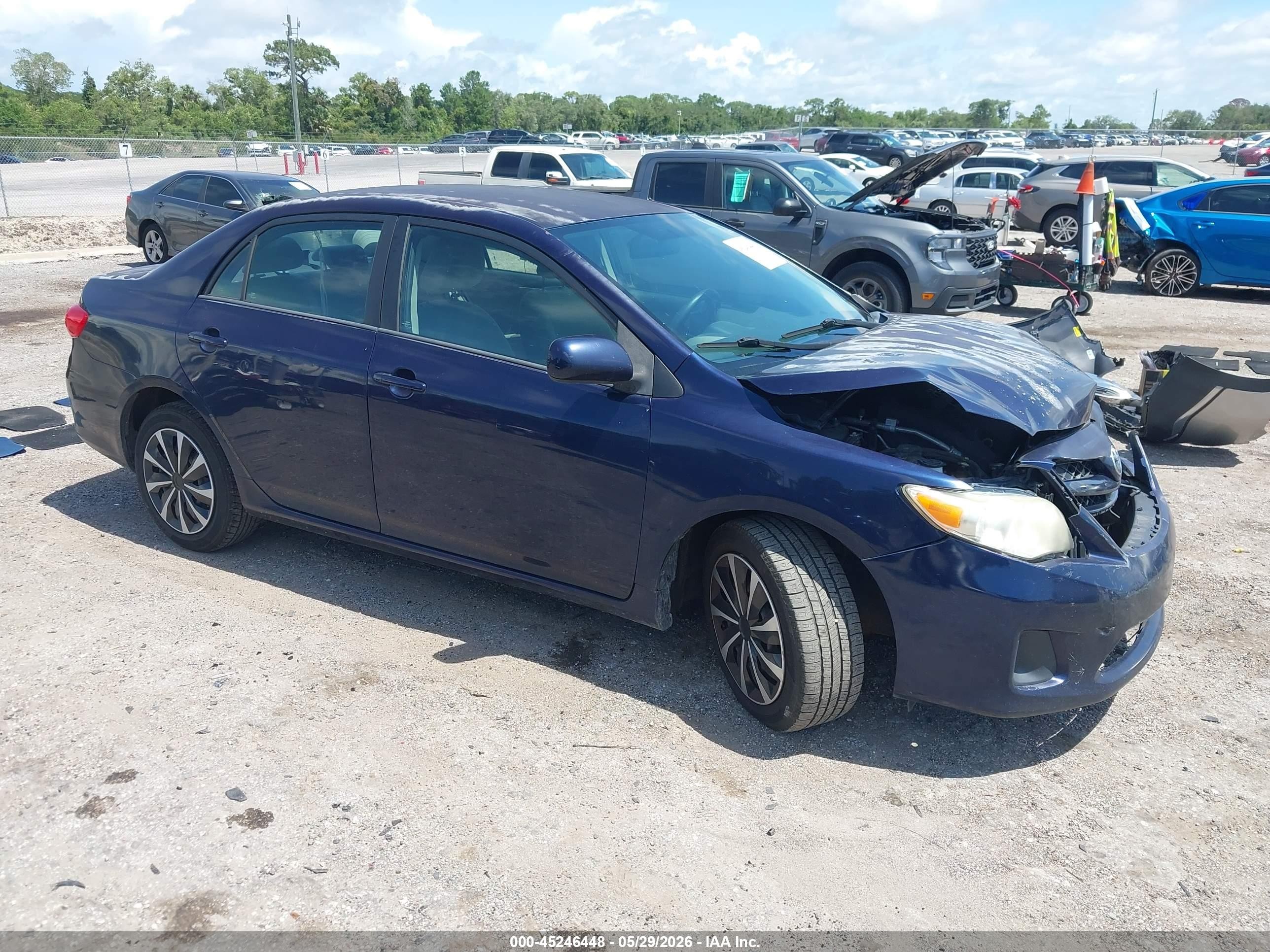 2012 Toyota Corolla Le Синий vin: 2T1BU4EE8CC774032