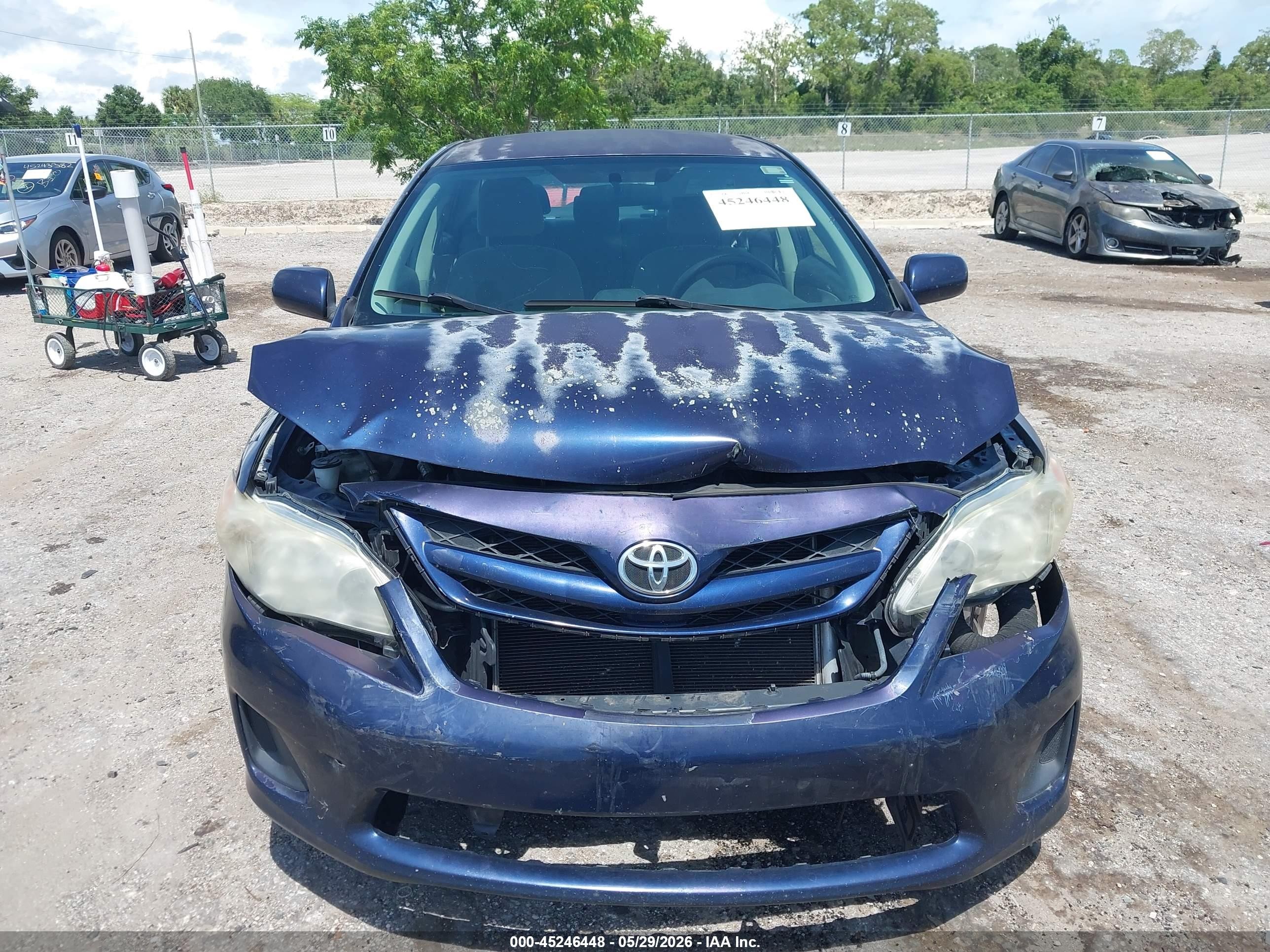 2012 Toyota Corolla Le Blue vin: 2T1BU4EE8CC774032