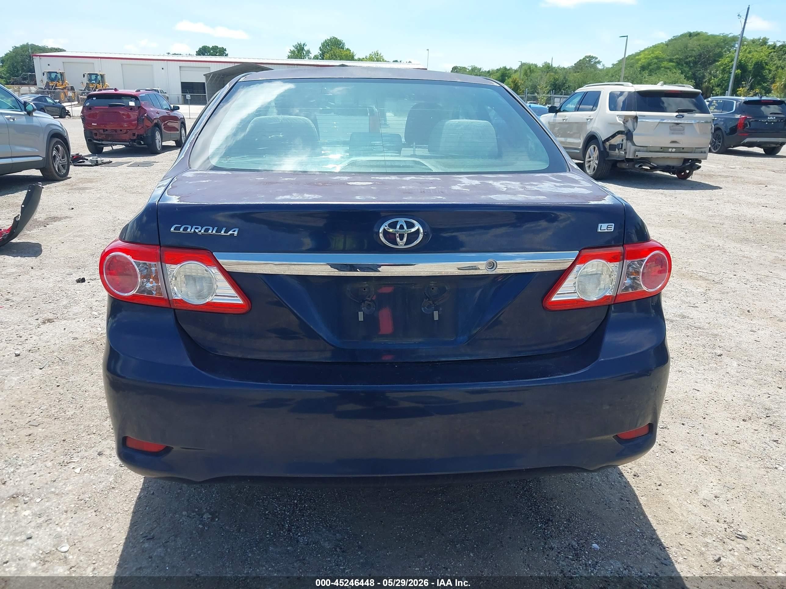 2012 Toyota Corolla Le Blue vin: 2T1BU4EE8CC774032