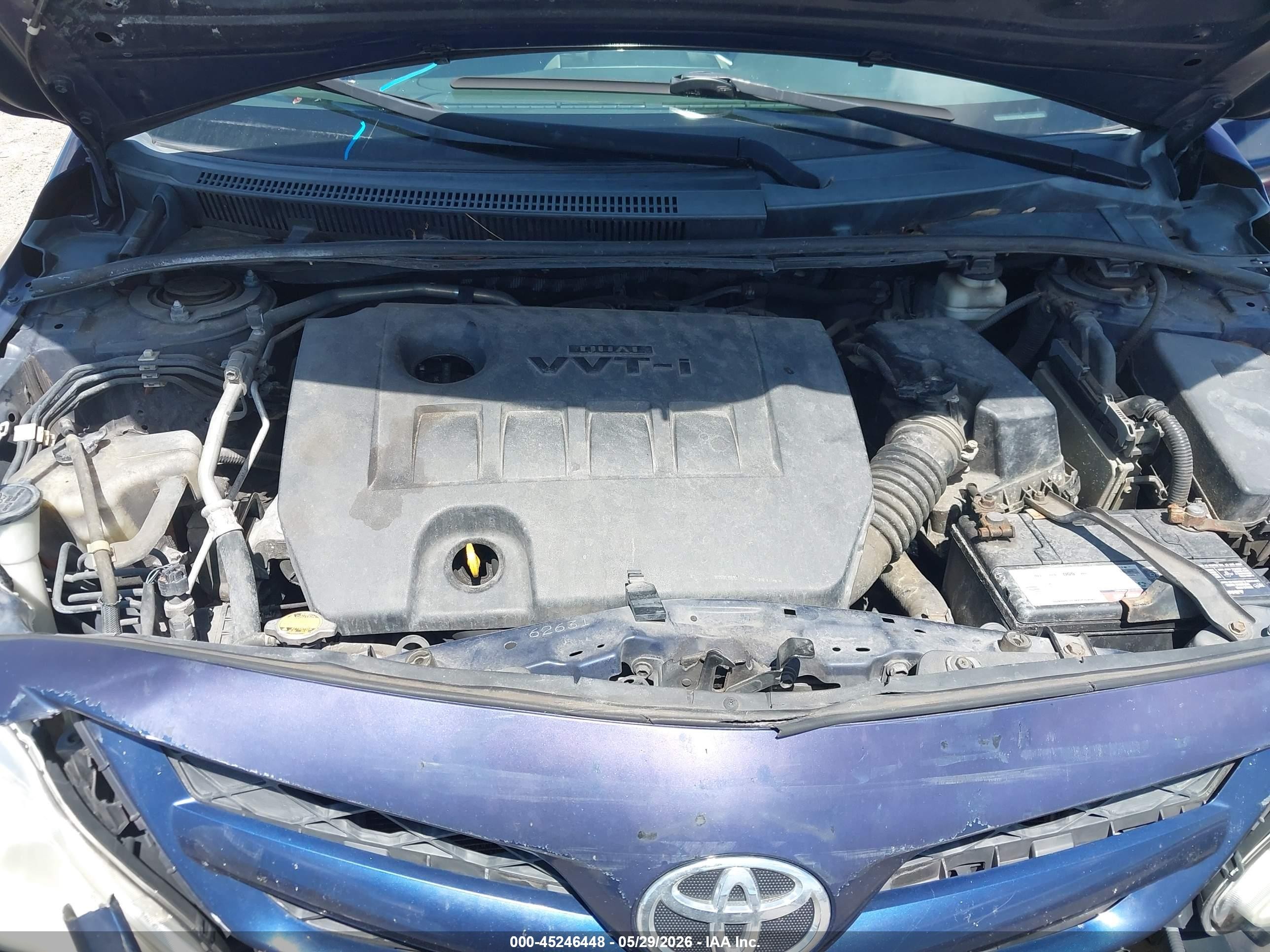 2012 Toyota Corolla Le Blue vin: 2T1BU4EE8CC774032