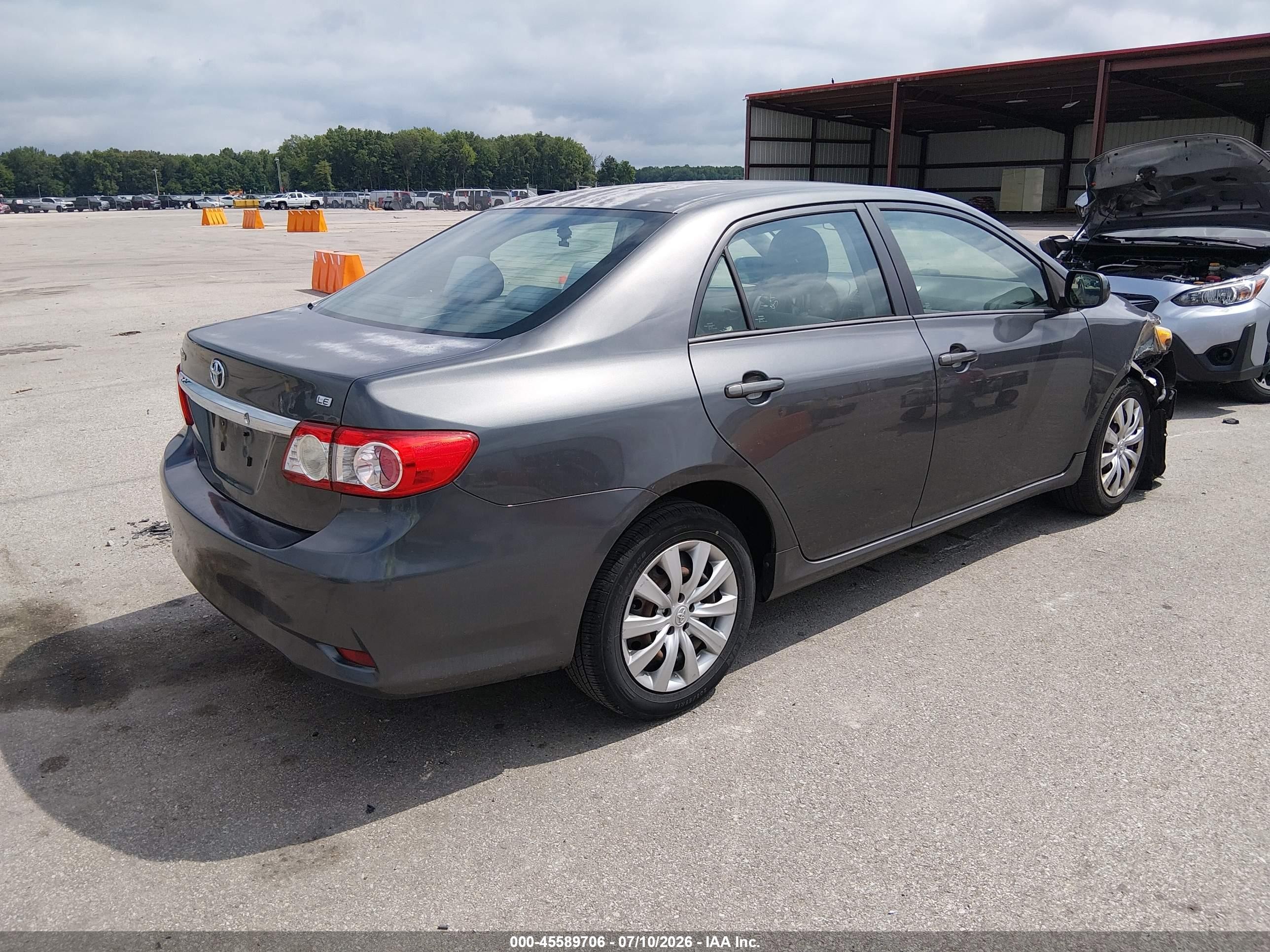 2012 Toyota Corolla Le Gray vin: 2T1BU4EE8CC781157