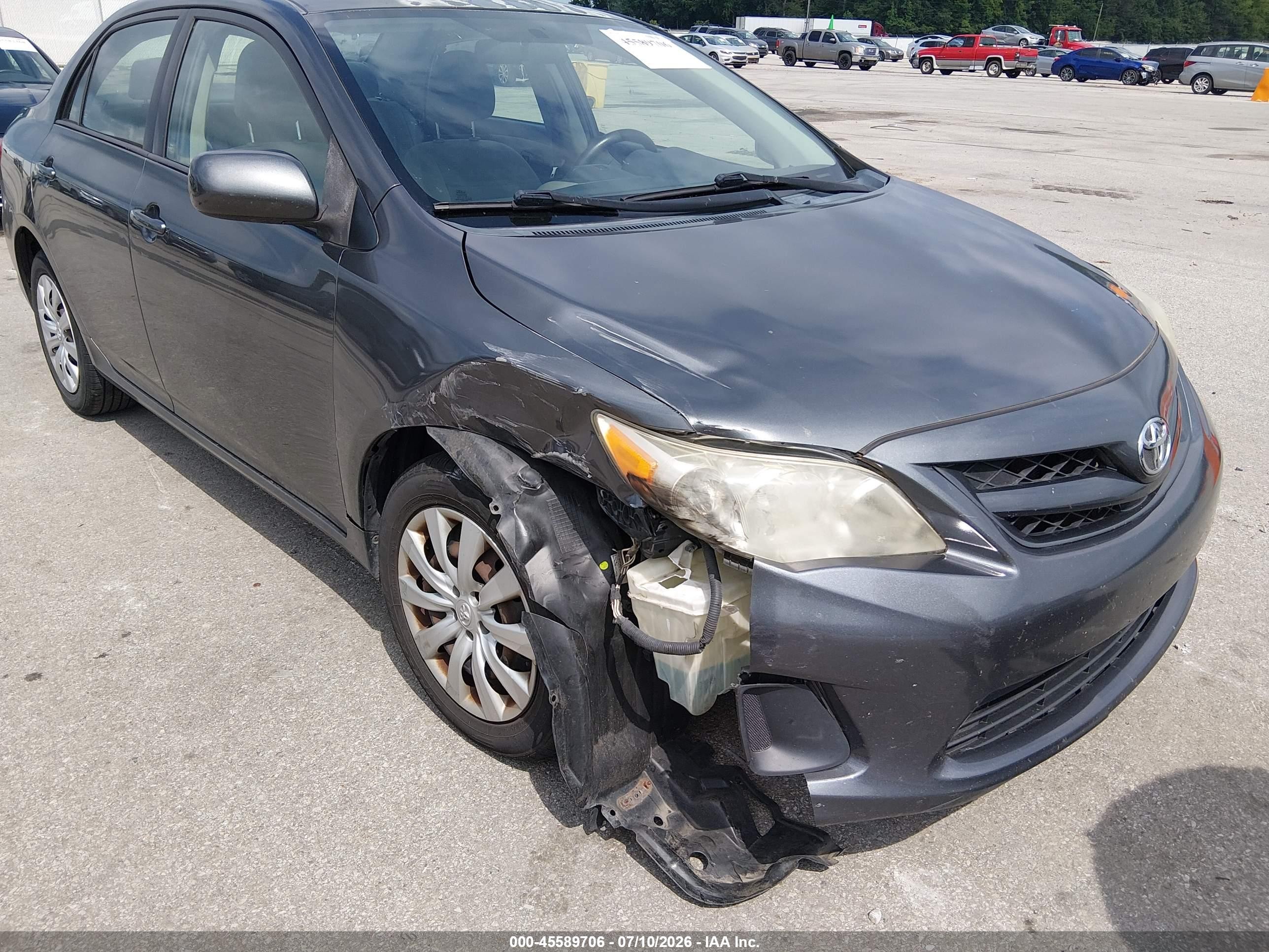 2012 Toyota Corolla Le Gray vin: 2T1BU4EE8CC781157