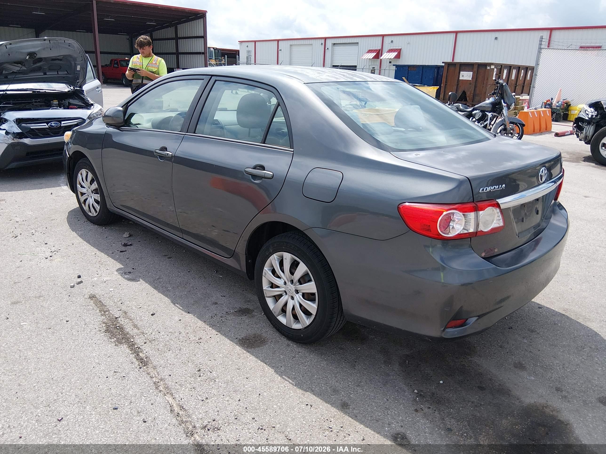 2012 Toyota Corolla Le Gray vin: 2T1BU4EE8CC781157
