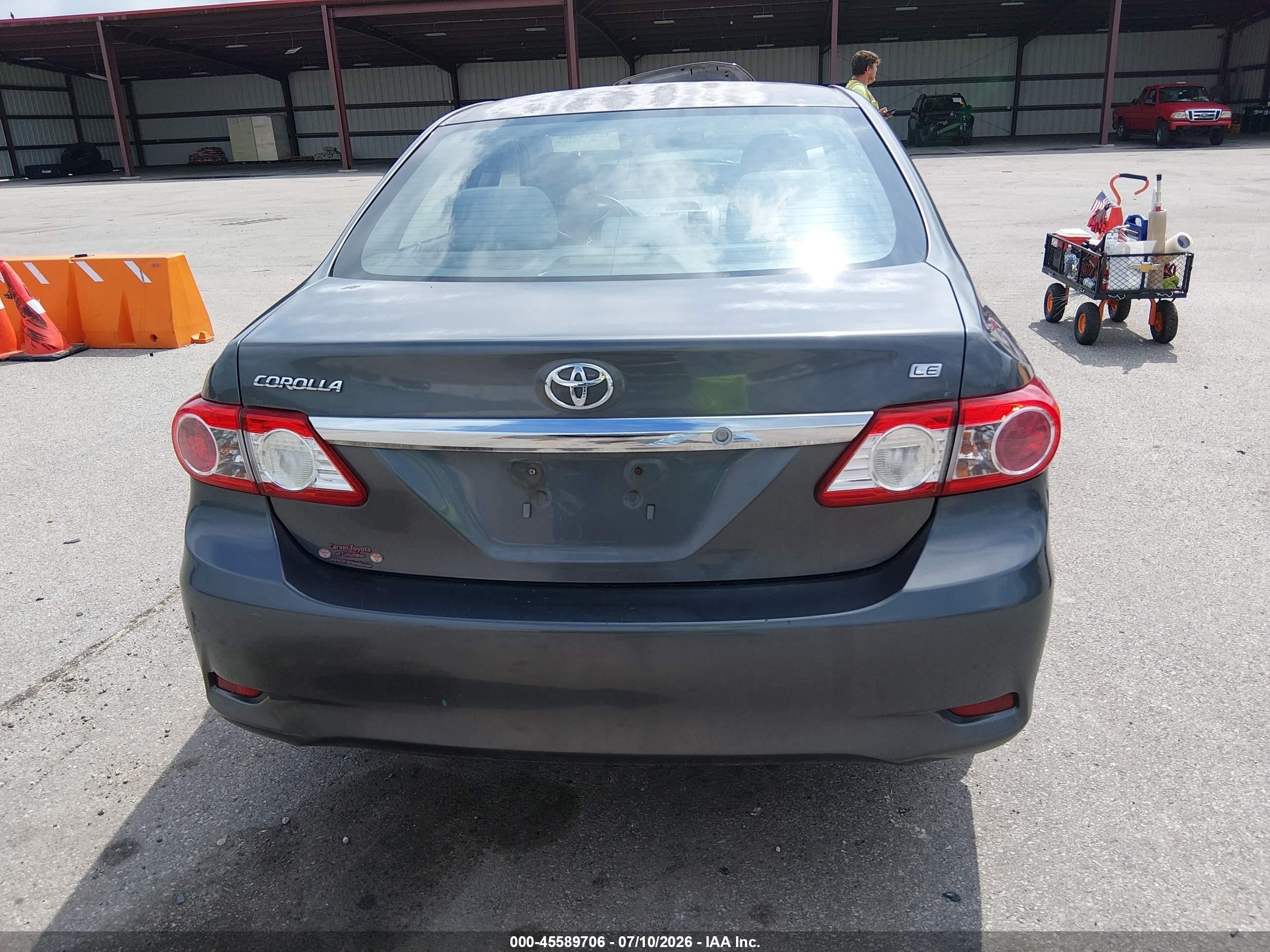 2012 Toyota Corolla Le Gray vin: 2T1BU4EE8CC781157