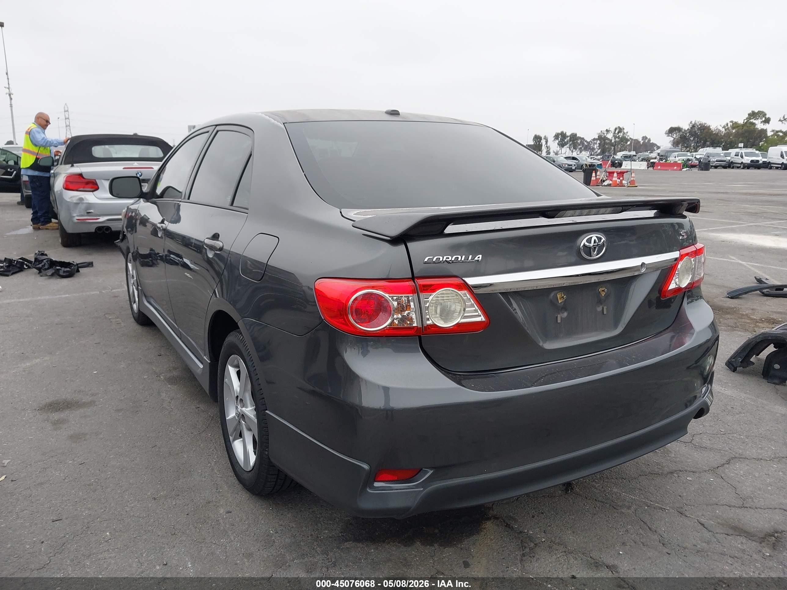 2012 Toyota Corolla S Gray vin: 2T1BU4EE8CC784026