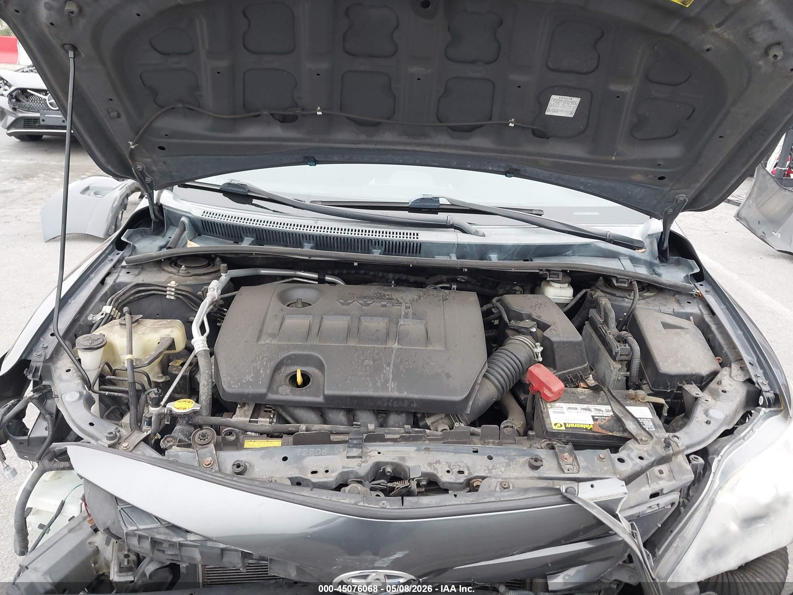 2012 Toyota Corolla S Gray vin: 2T1BU4EE8CC784026