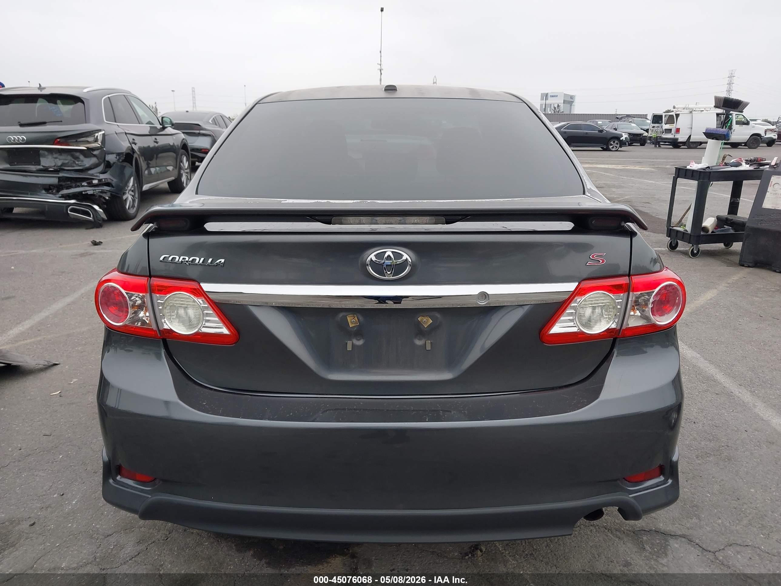 2012 Toyota Corolla S Gray vin: 2T1BU4EE8CC784026