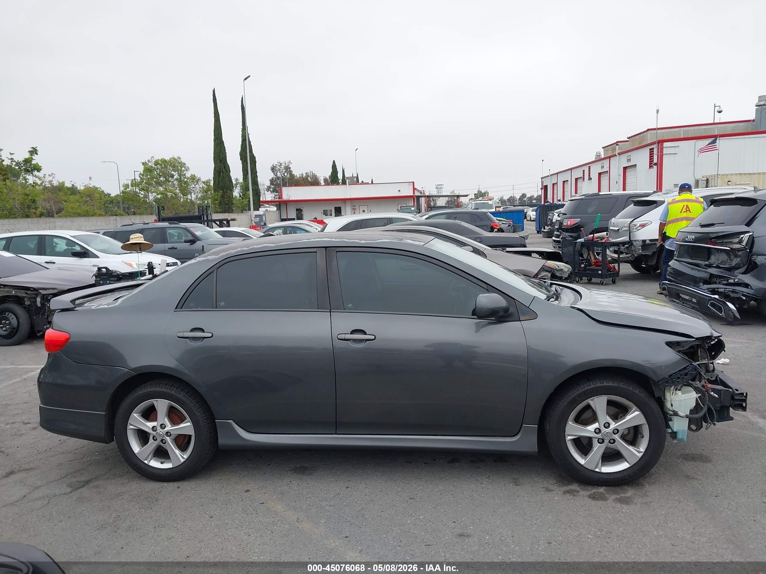 2012 Toyota Corolla S Gray vin: 2T1BU4EE8CC784026