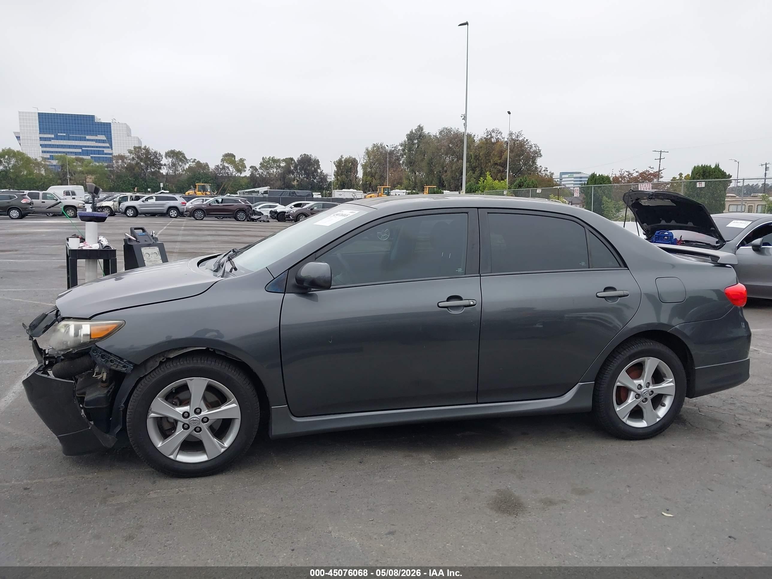 2012 Toyota Corolla S Gray vin: 2T1BU4EE8CC784026