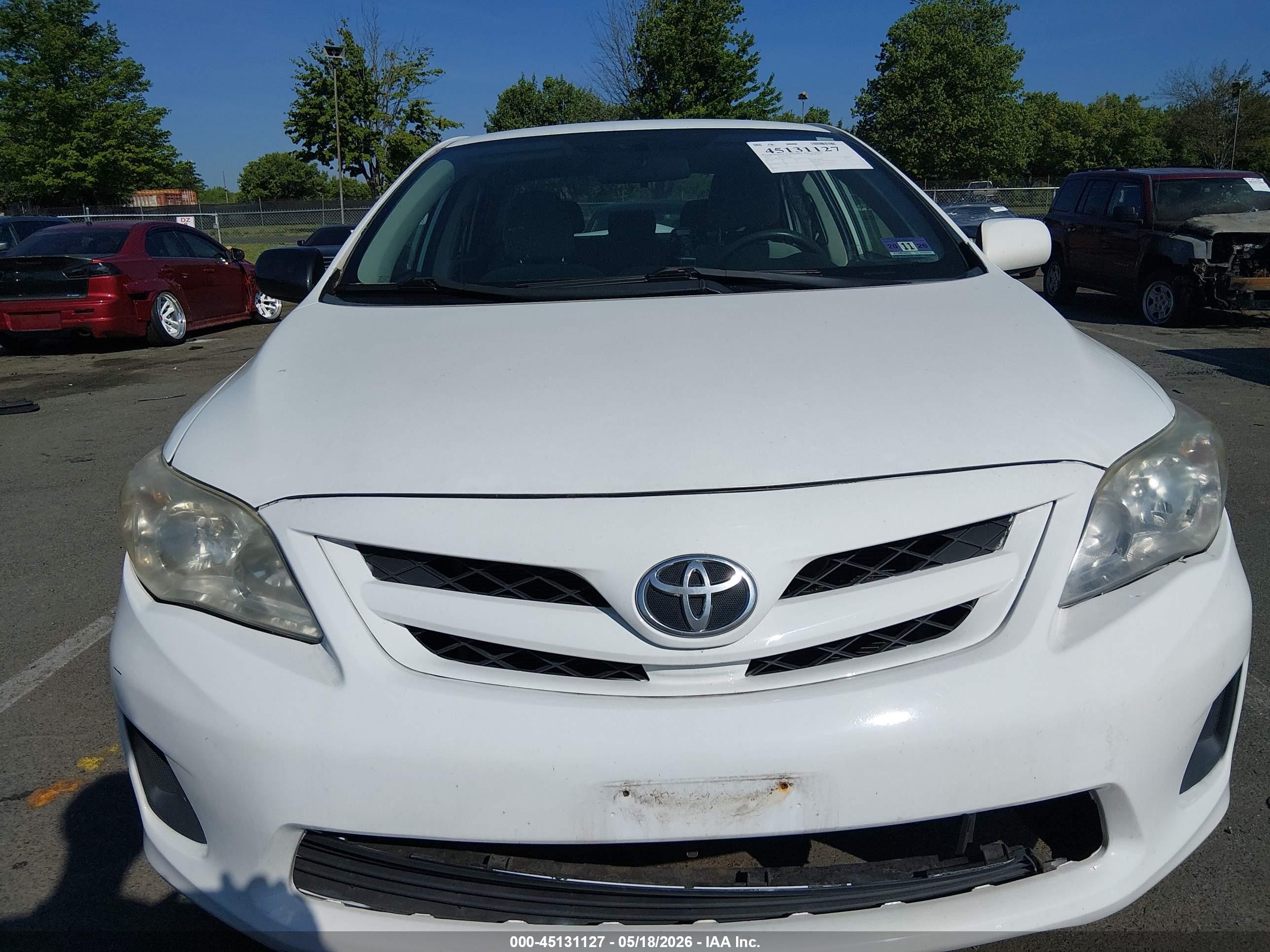 2012 Toyota Corolla Le White vin: 2T1BU4EE8CC786620