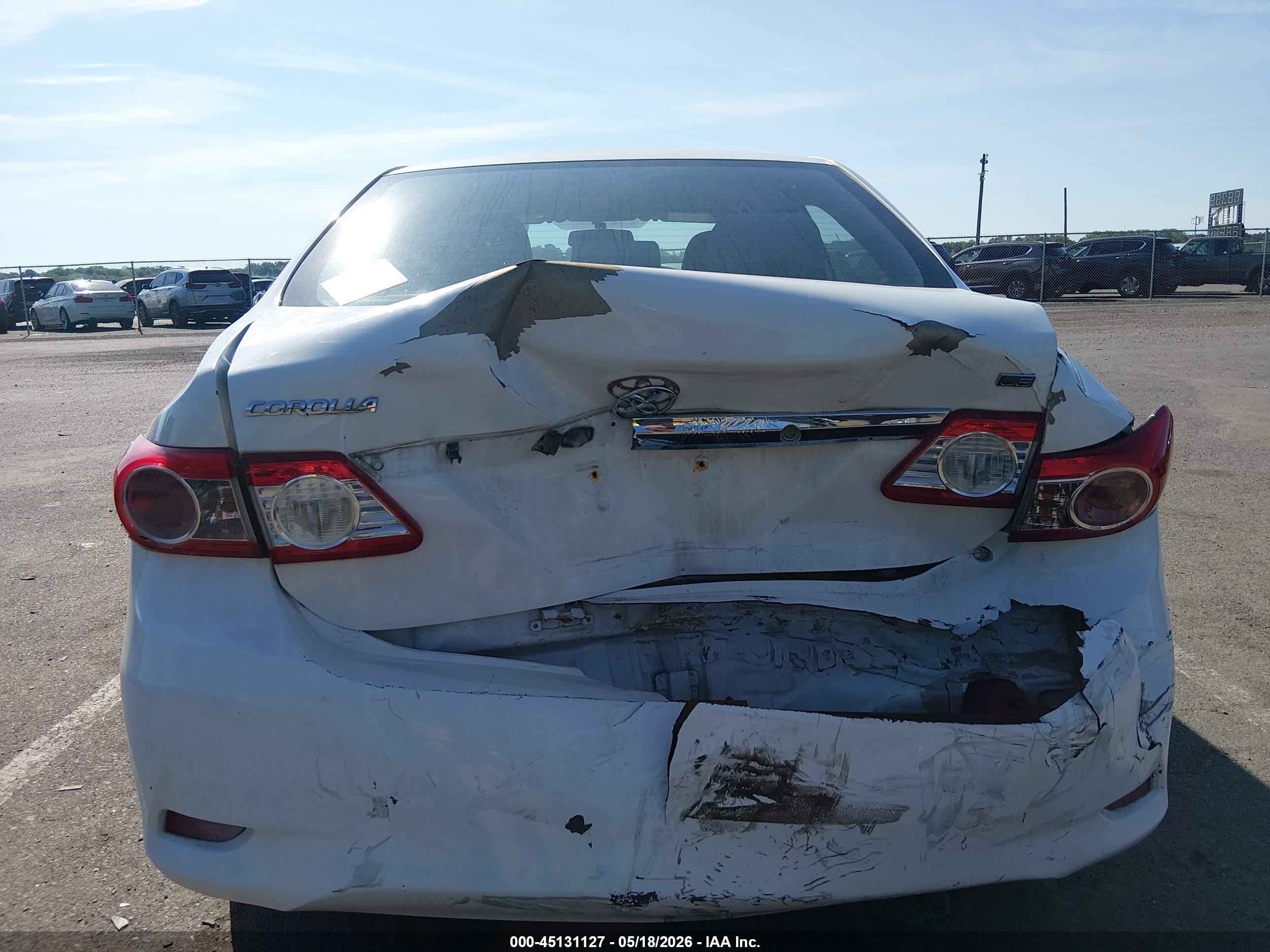 2012 Toyota Corolla Le White vin: 2T1BU4EE8CC786620