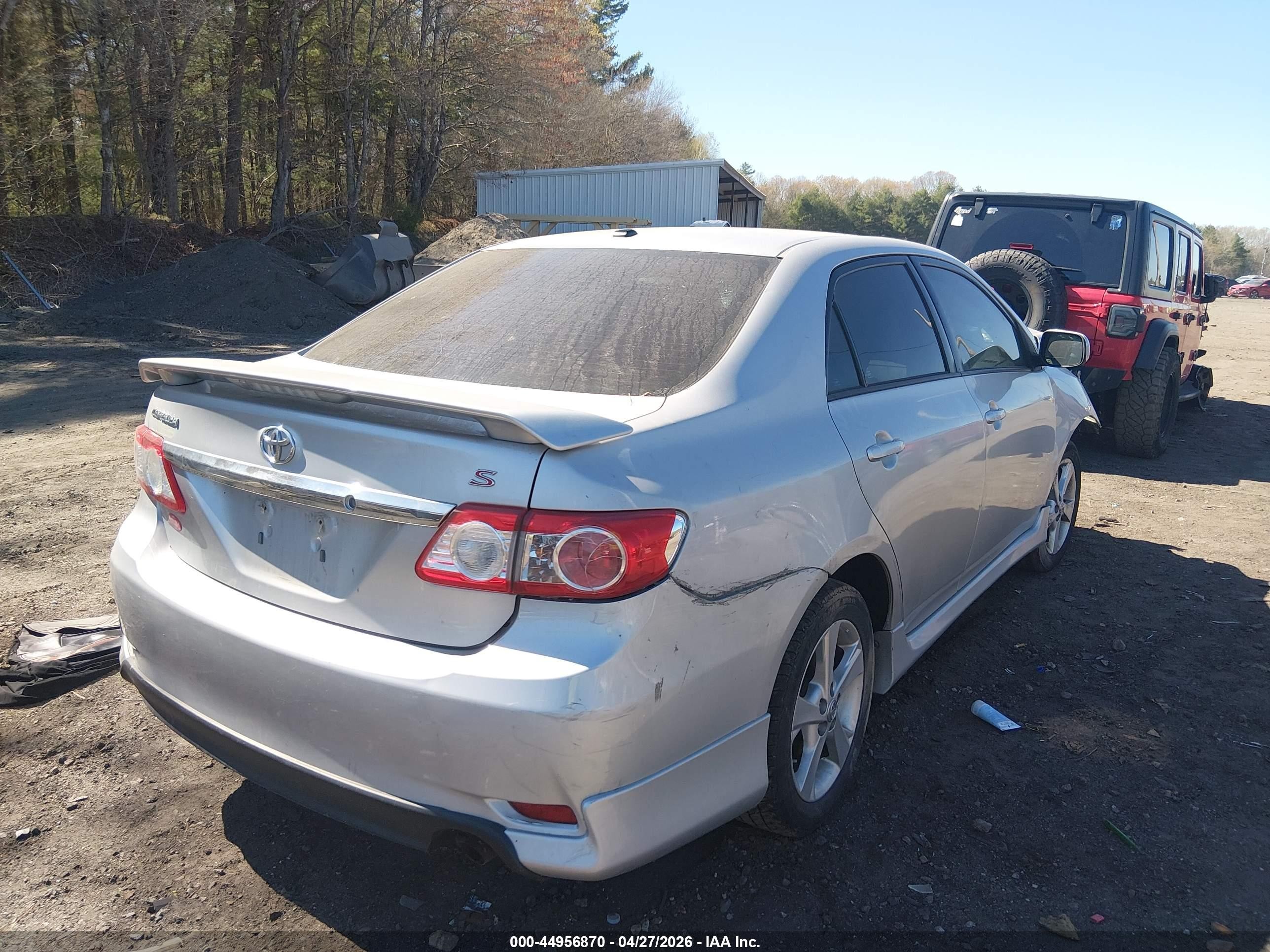 2012 Toyota Corolla S Серебряный vin: 2T1BU4EE8CC810642