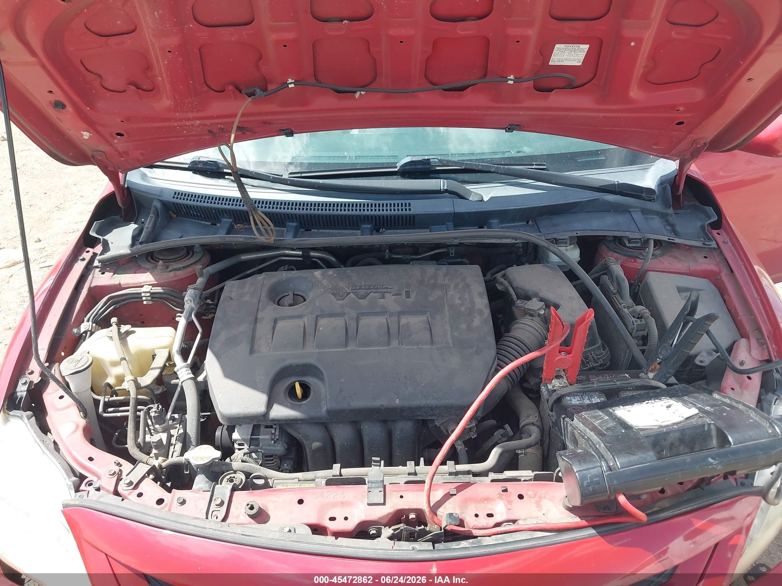 2012 Toyota Corolla Le Red vin: 2T1BU4EE8CC814481