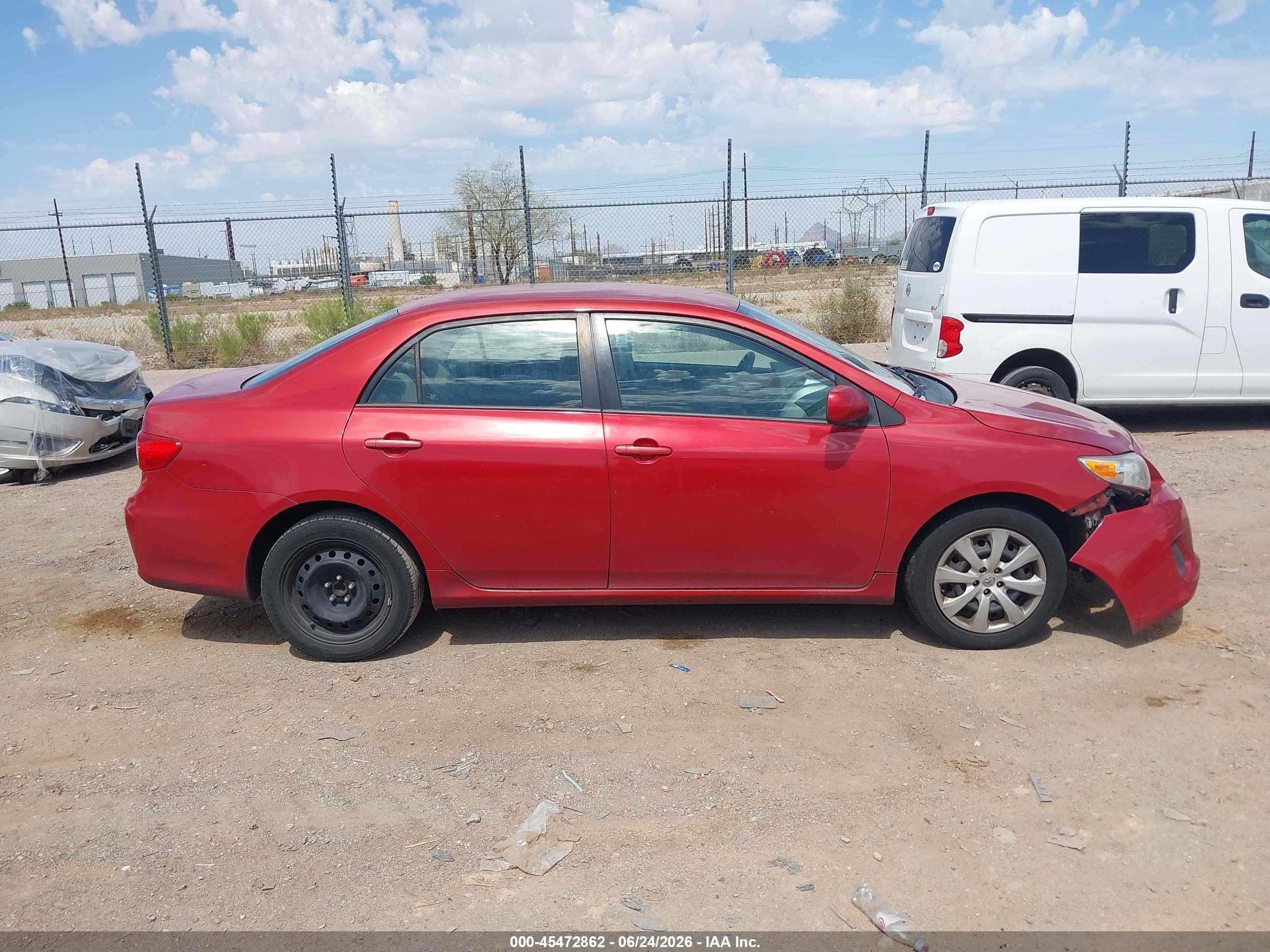 2012 Toyota Corolla Le Red vin: 2T1BU4EE8CC814481