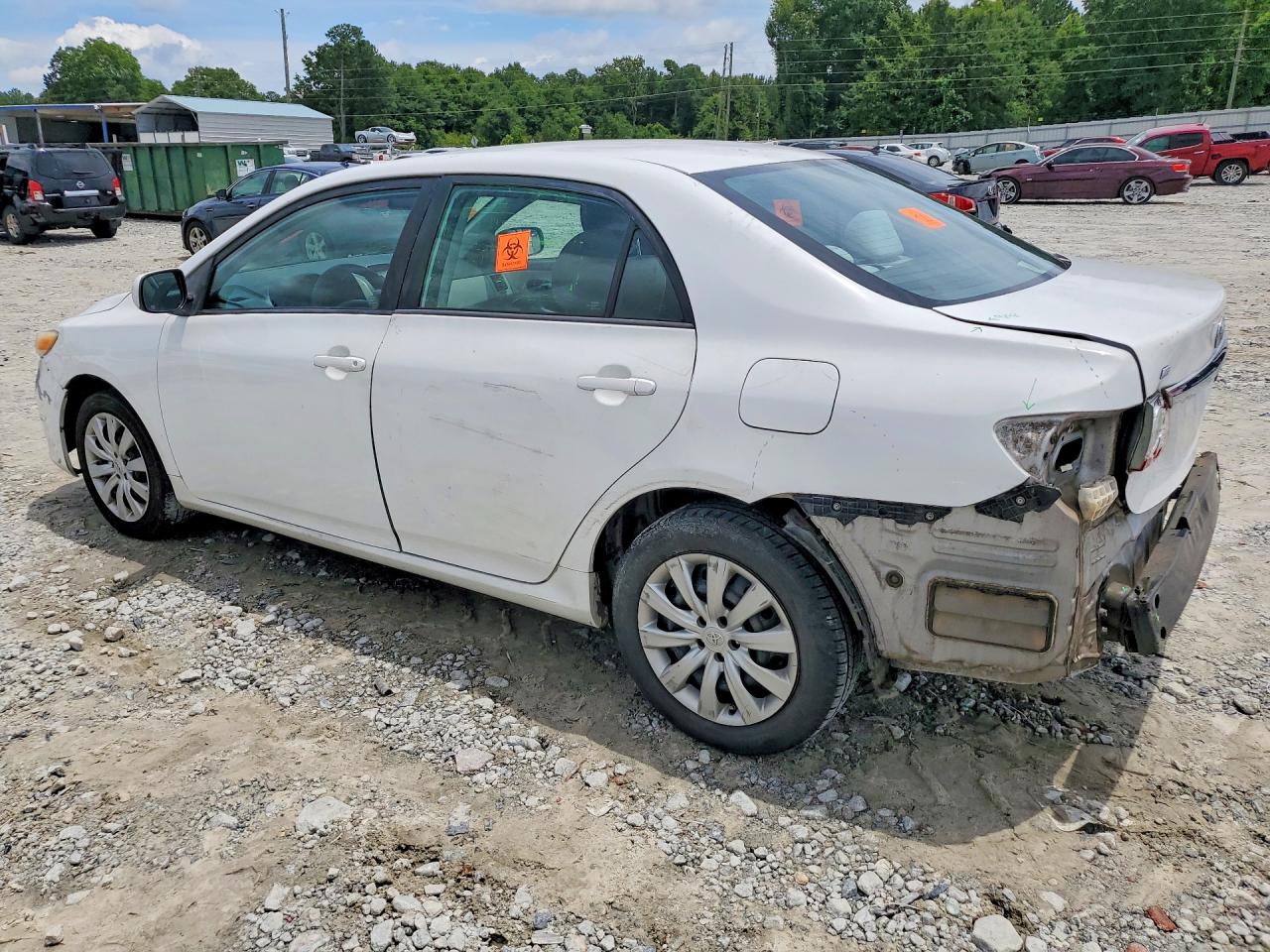 2012 Toyota Corolla Le White vin: 2T1BU4EE8CC825237