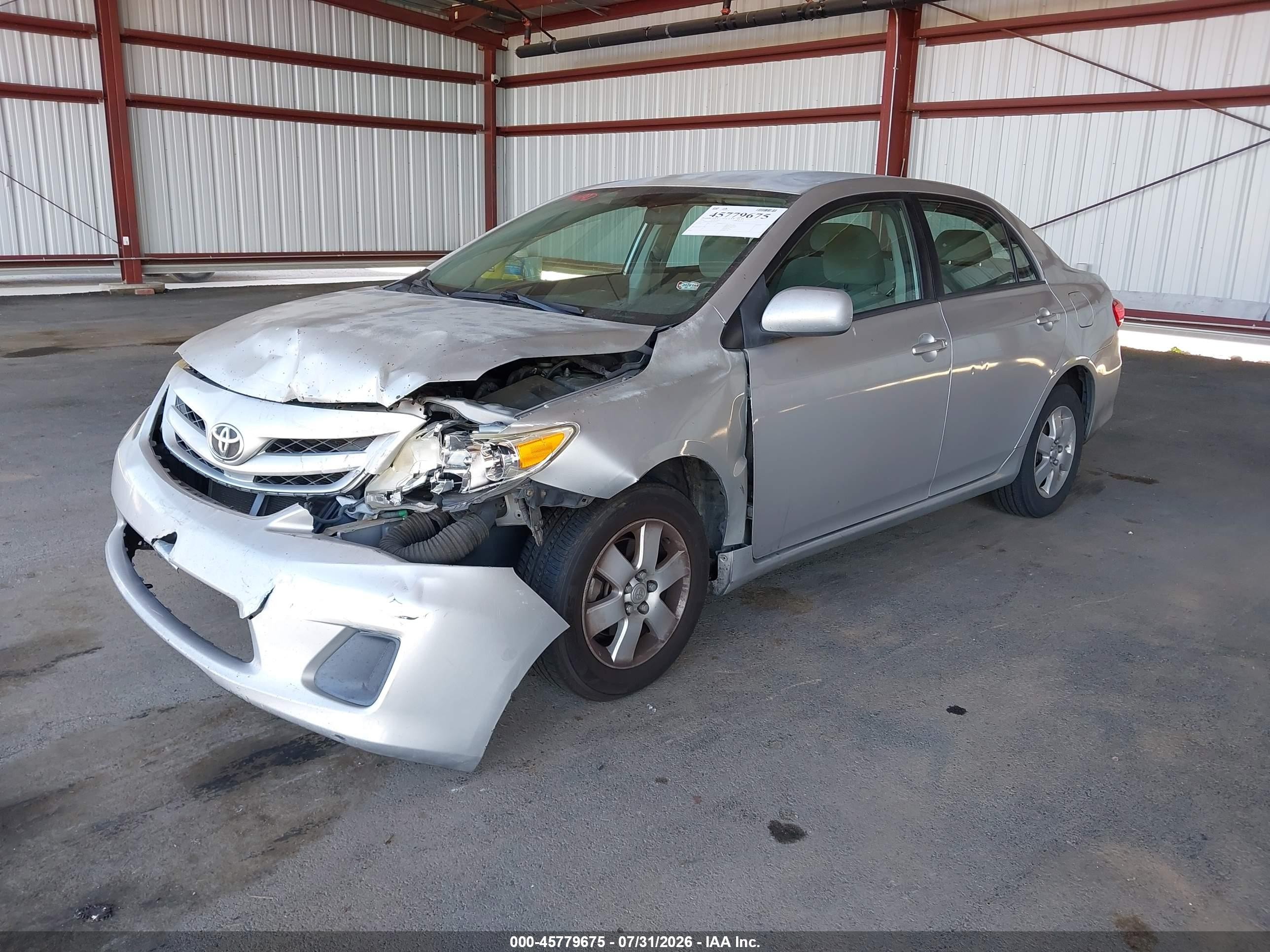 2012 Toyota Corolla Le Серебряный vin: 2T1BU4EE8CC825755