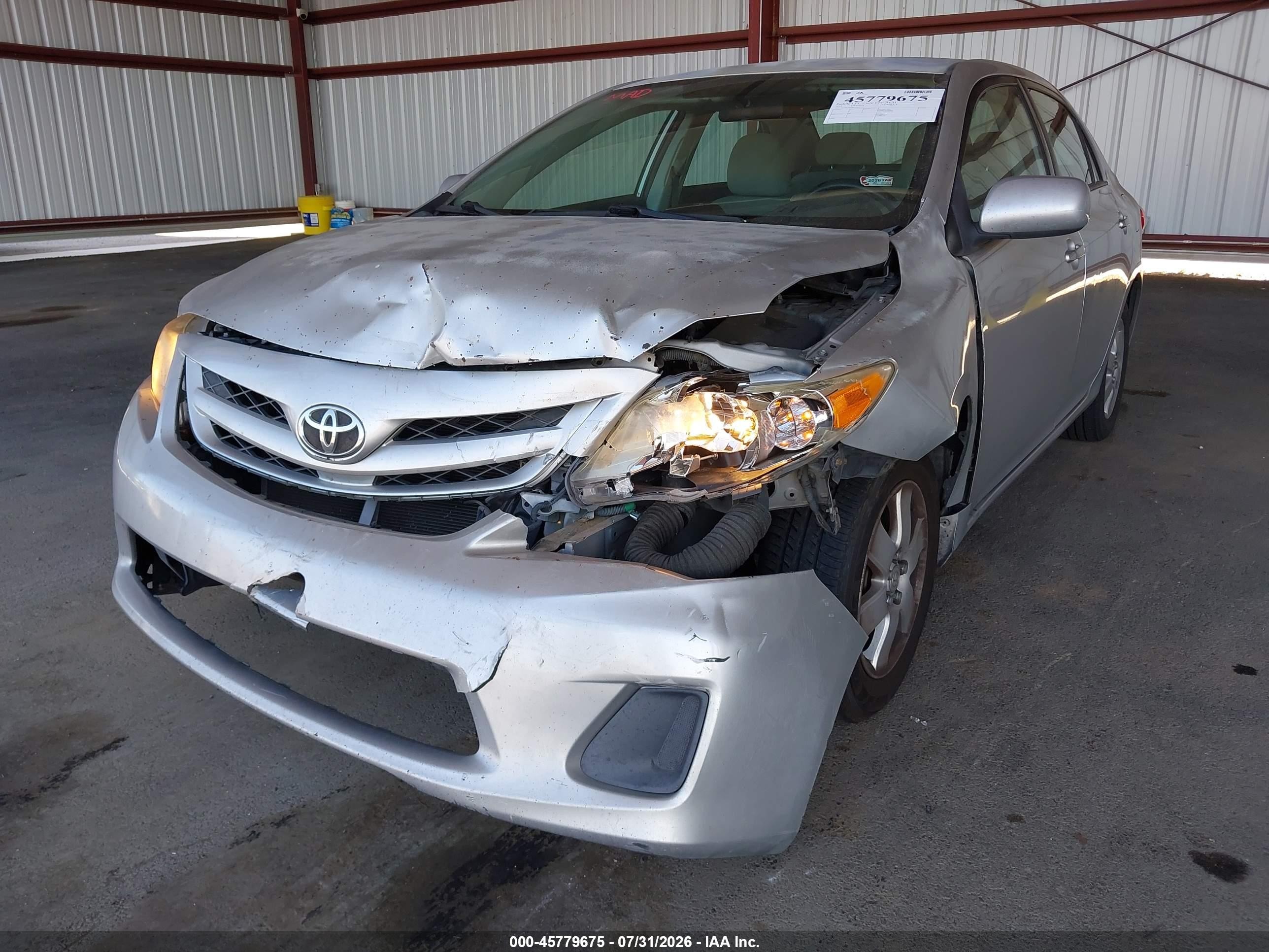 2012 Toyota Corolla Le Серебряный vin: 2T1BU4EE8CC825755