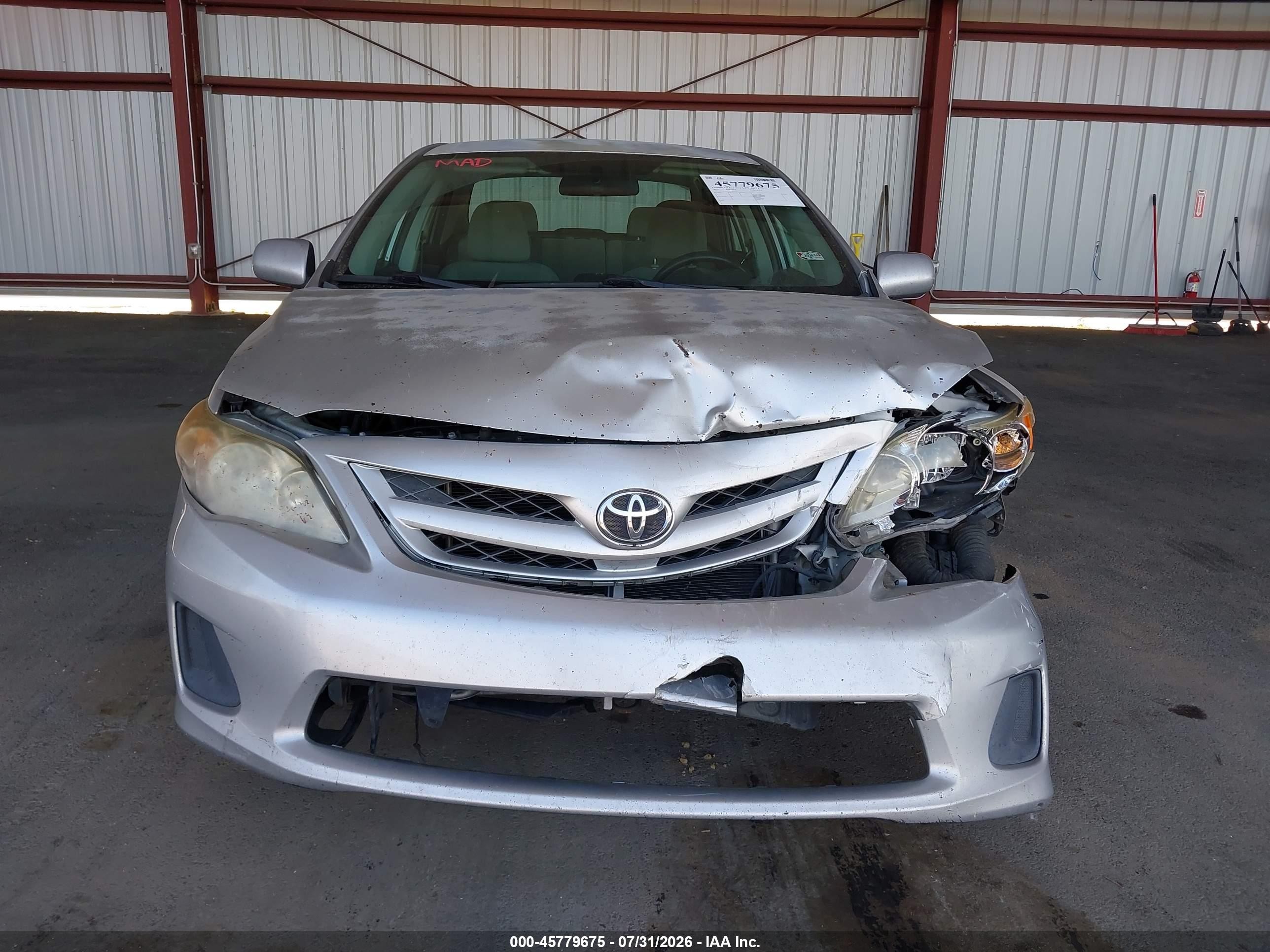 2012 Toyota Corolla Le Серебряный vin: 2T1BU4EE8CC825755