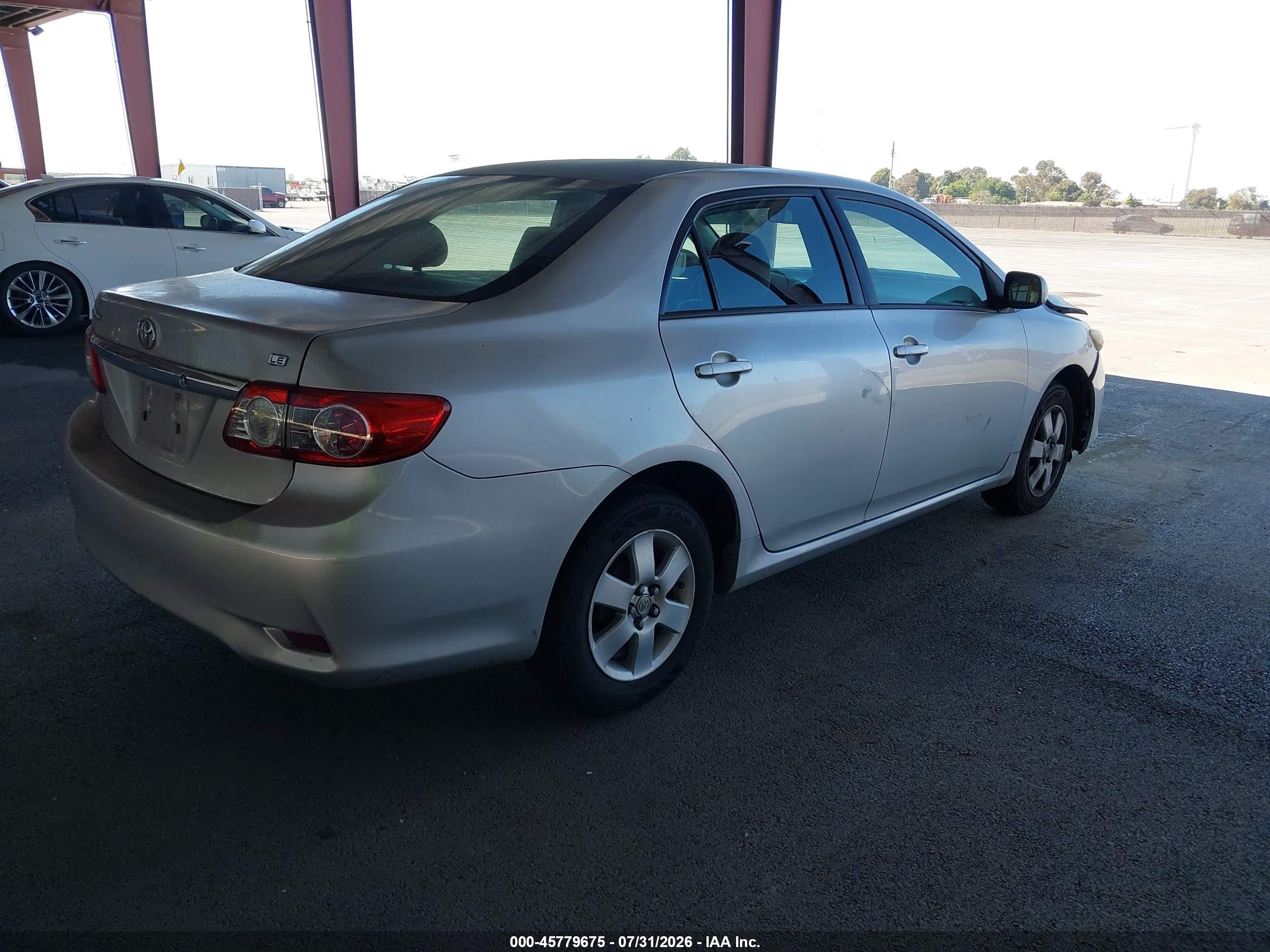 2012 Toyota Corolla Le Серебряный vin: 2T1BU4EE8CC825755