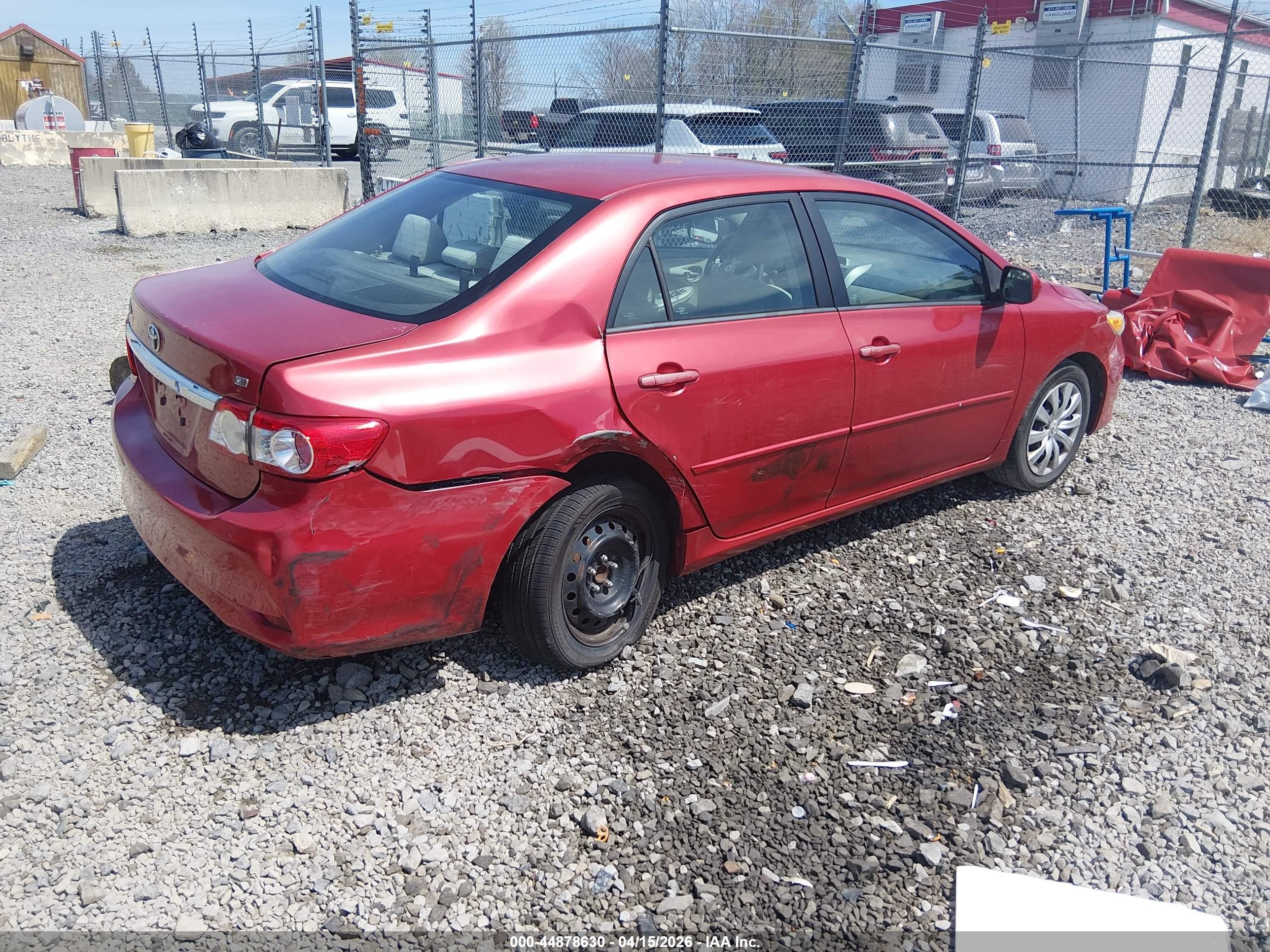 2012 Toyota Corolla Le Red vin: 2T1BU4EE8CC850834