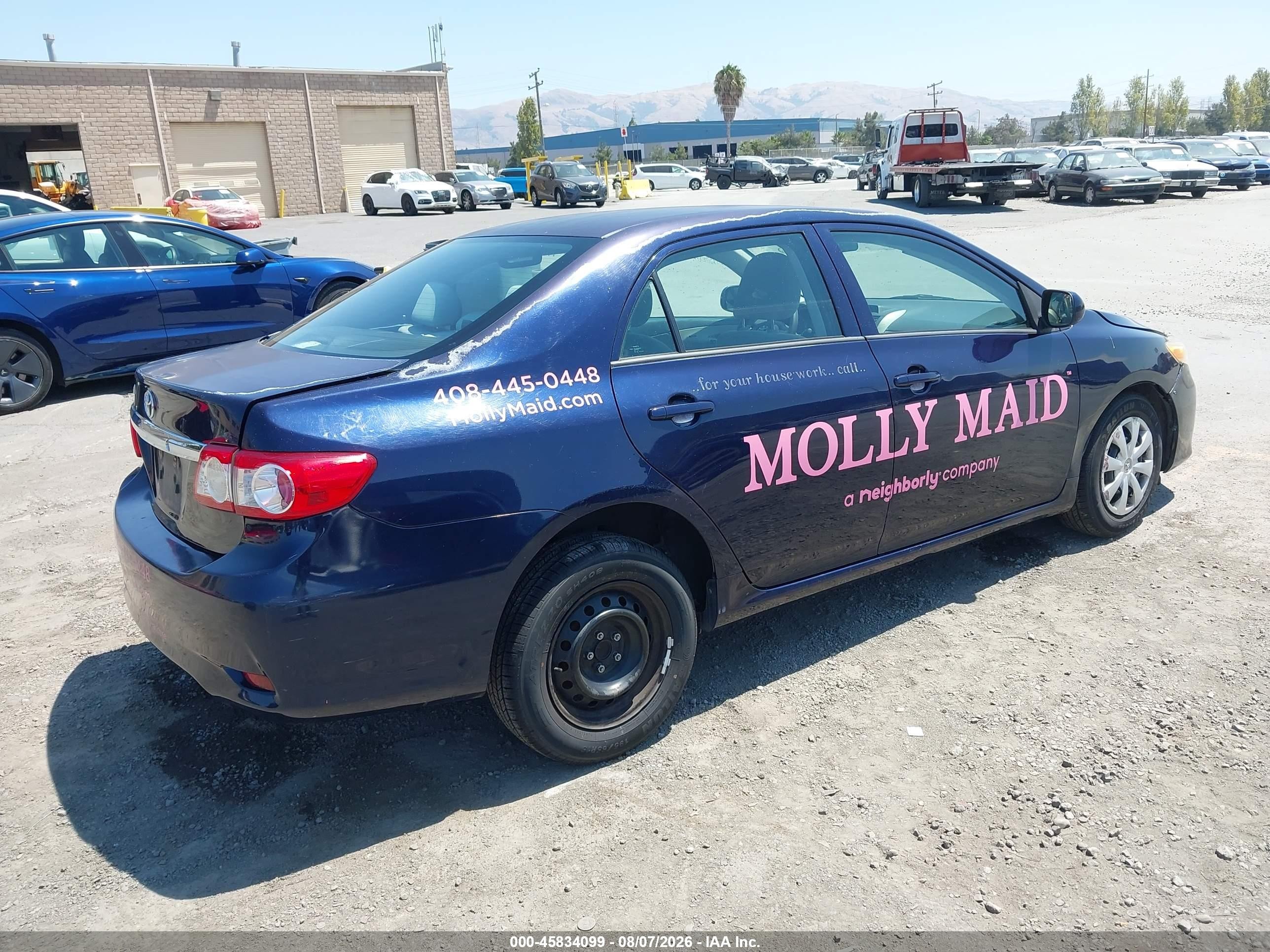 2012 Toyota Corolla L Dark Blue vin: 2T1BU4EE8CC856861