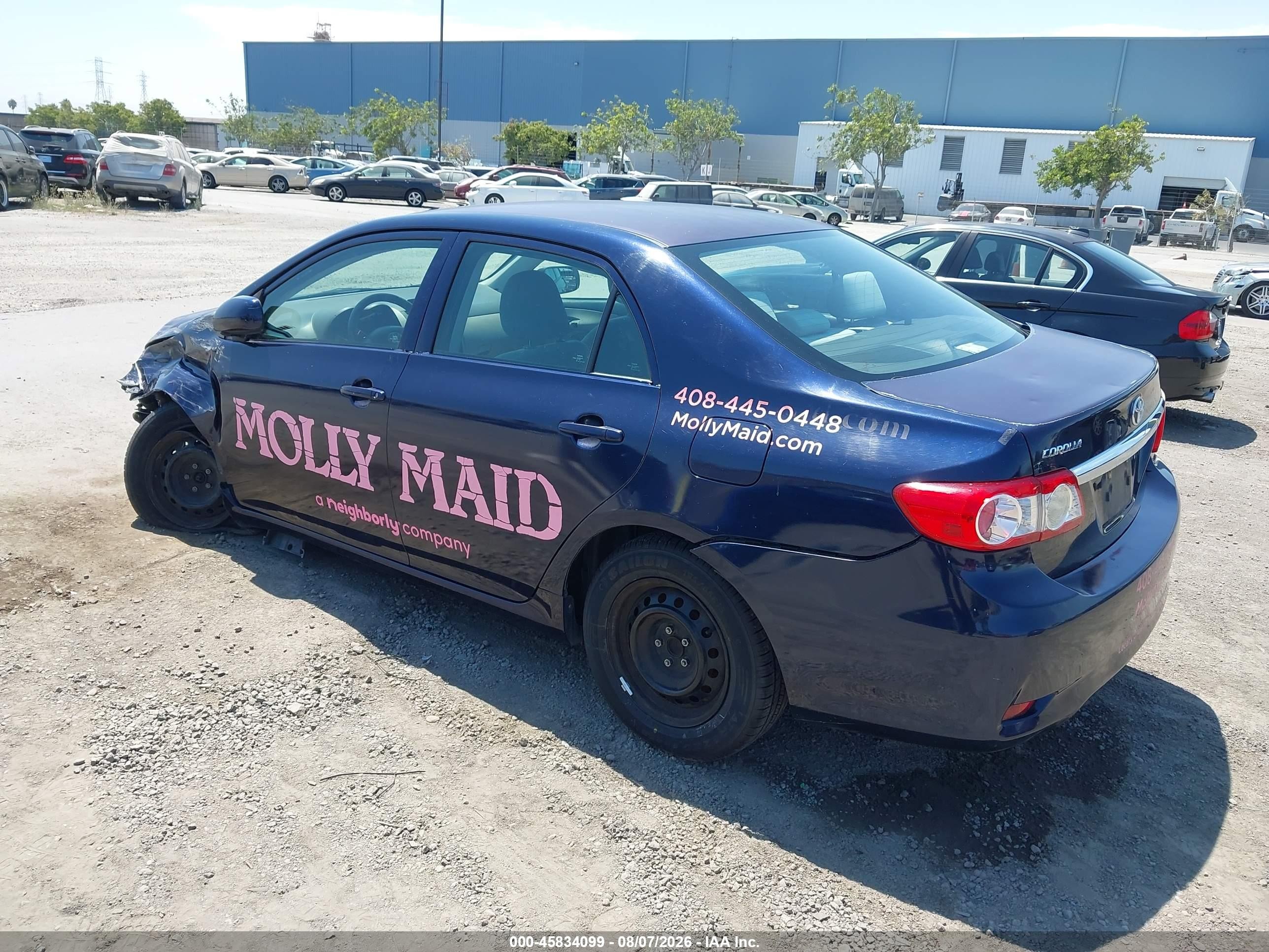 2012 Toyota Corolla L Dark Blue vin: 2T1BU4EE8CC856861