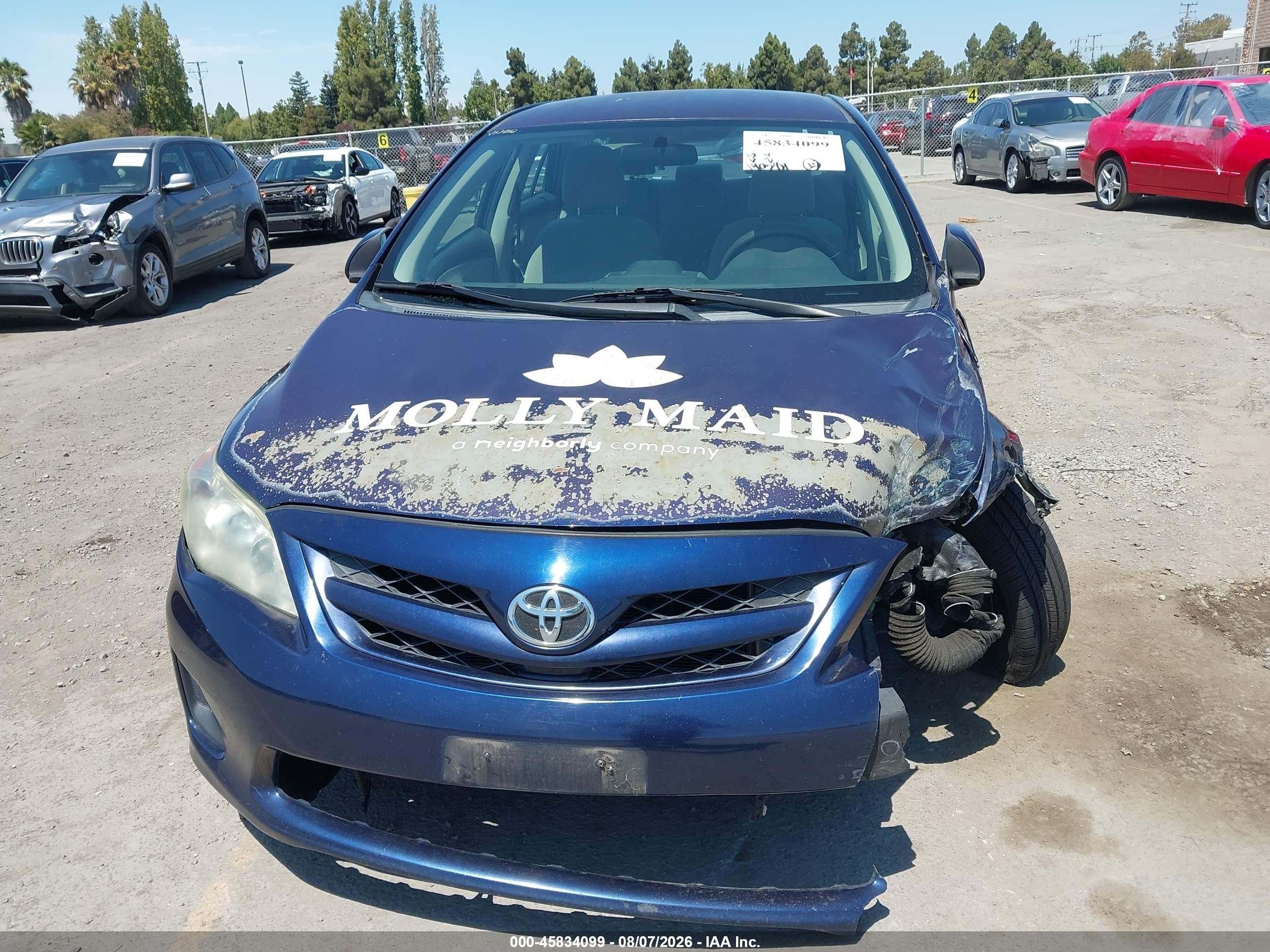 2012 Toyota Corolla L Dark Blue vin: 2T1BU4EE8CC856861