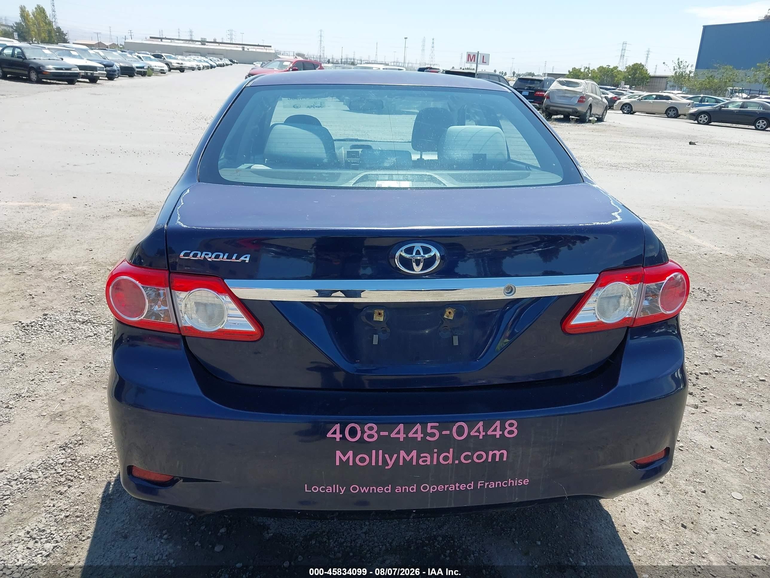 2012 Toyota Corolla L Dark Blue vin: 2T1BU4EE8CC856861