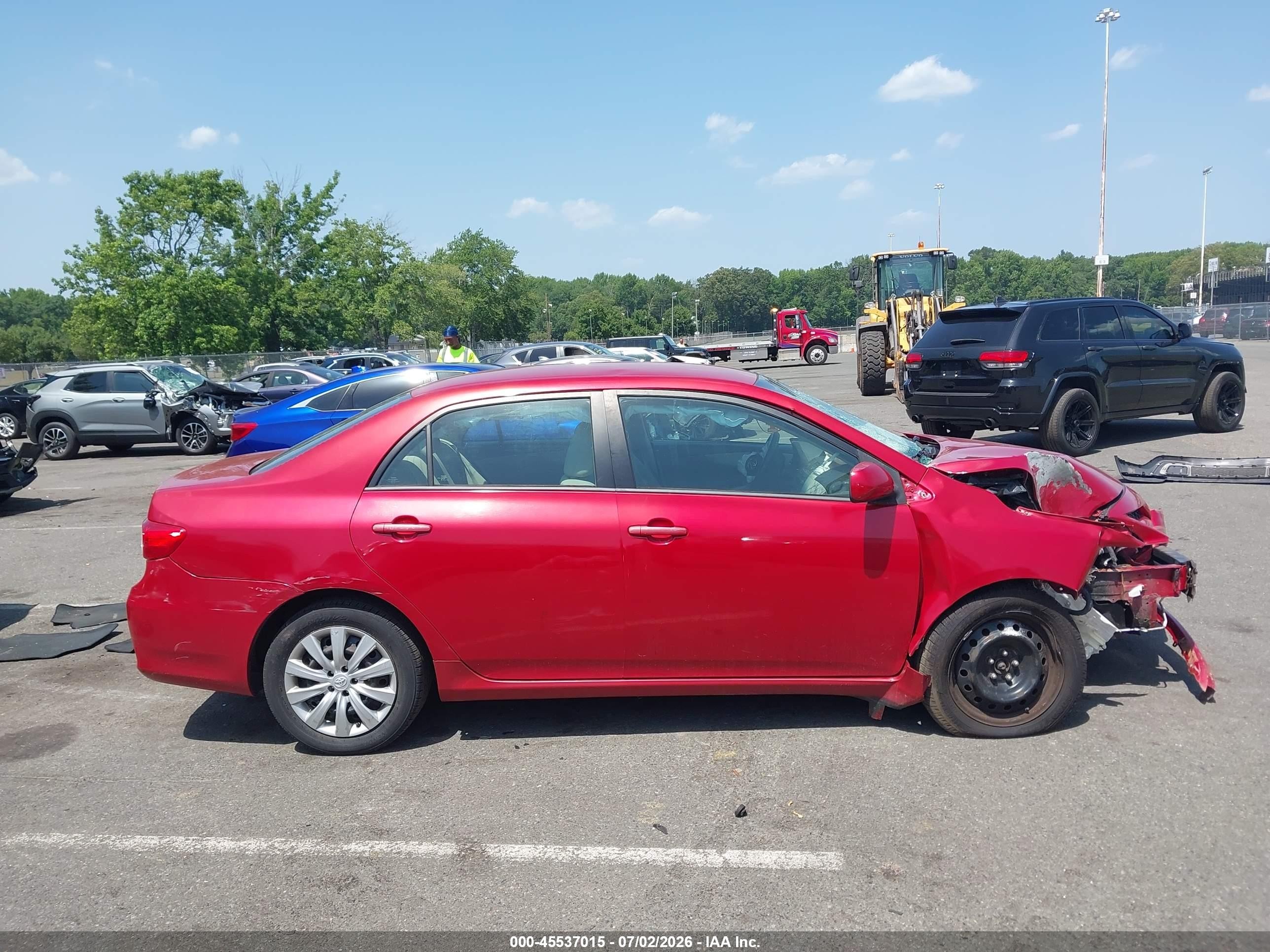 2012 Toyota Corolla Le Red vin: 2T1BU4EE8CC888967