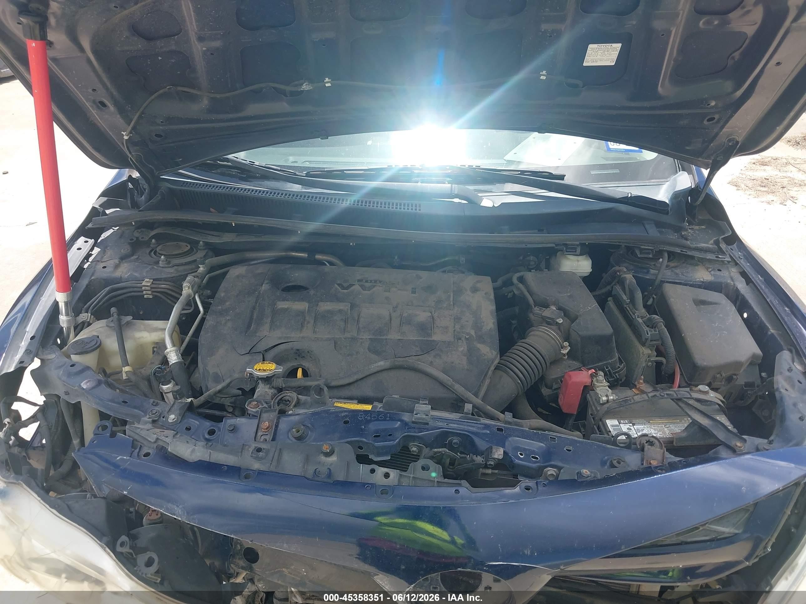 2012 Toyota Corolla Le Blue vin: 2T1BU4EE8CC893621
