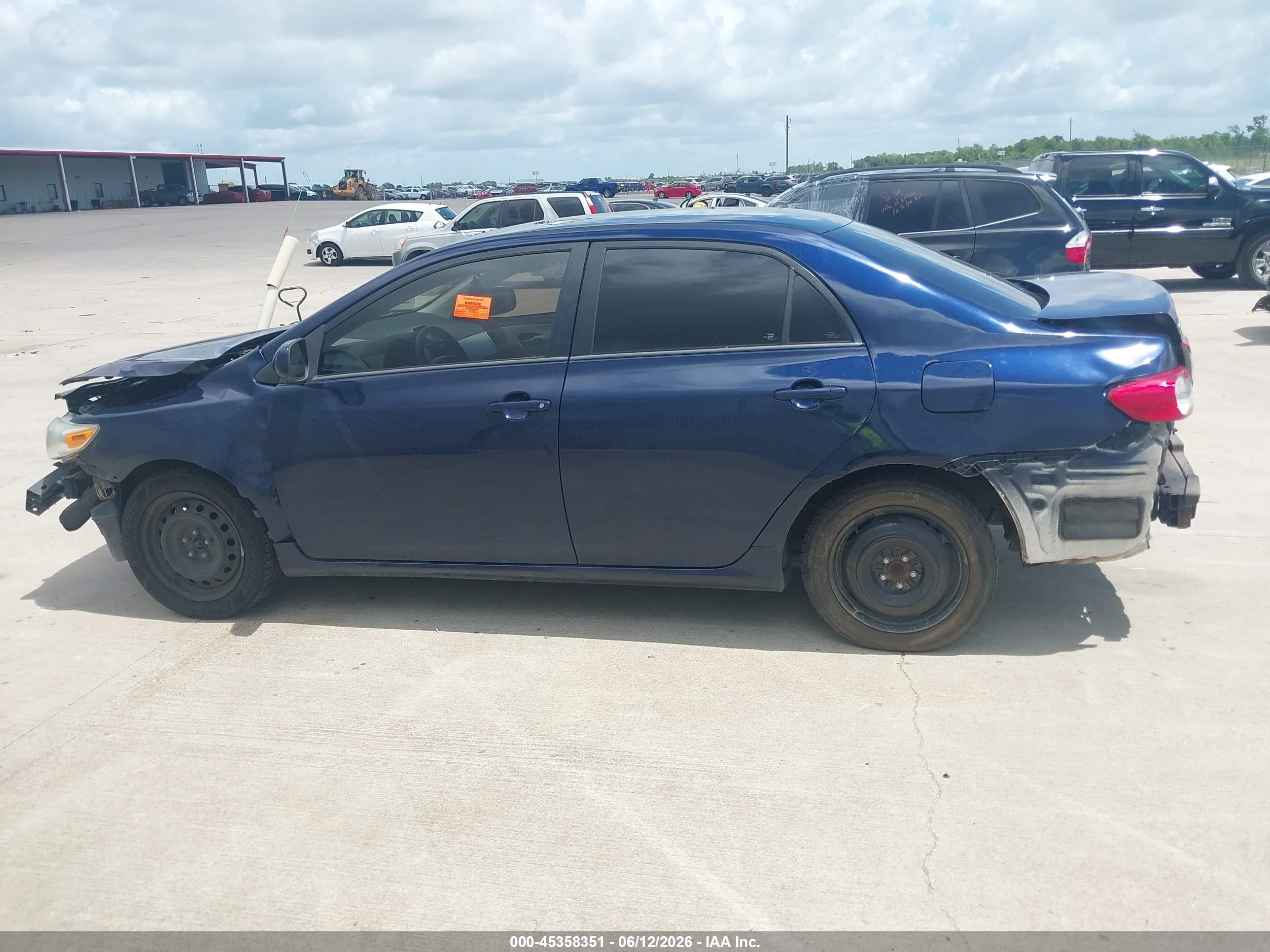 2012 Toyota Corolla Le Blue vin: 2T1BU4EE8CC893621