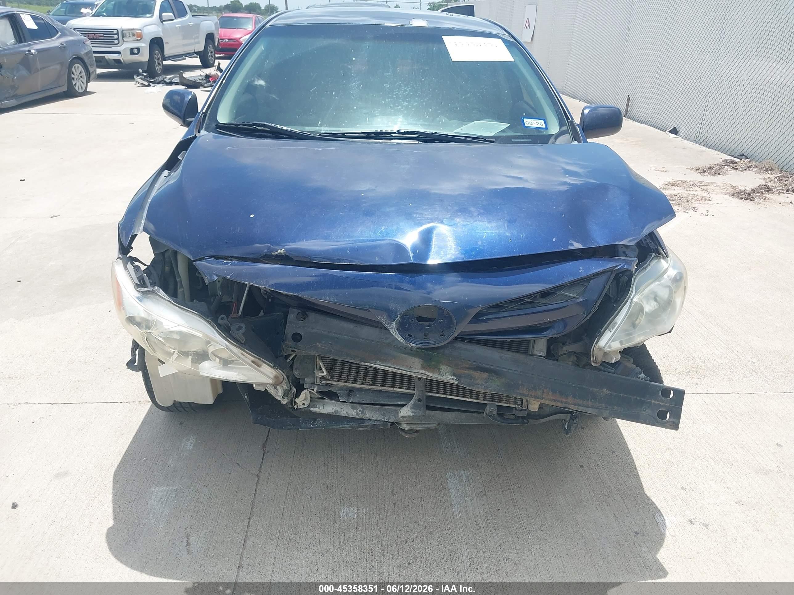2012 Toyota Corolla Le Blue vin: 2T1BU4EE8CC893621