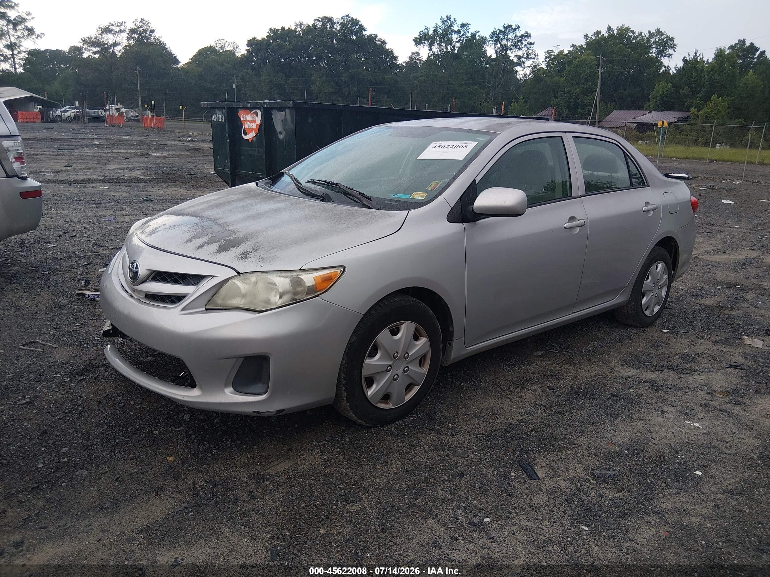 2012 Toyota Corolla L Silver vin: 2T1BU4EE8CC894610