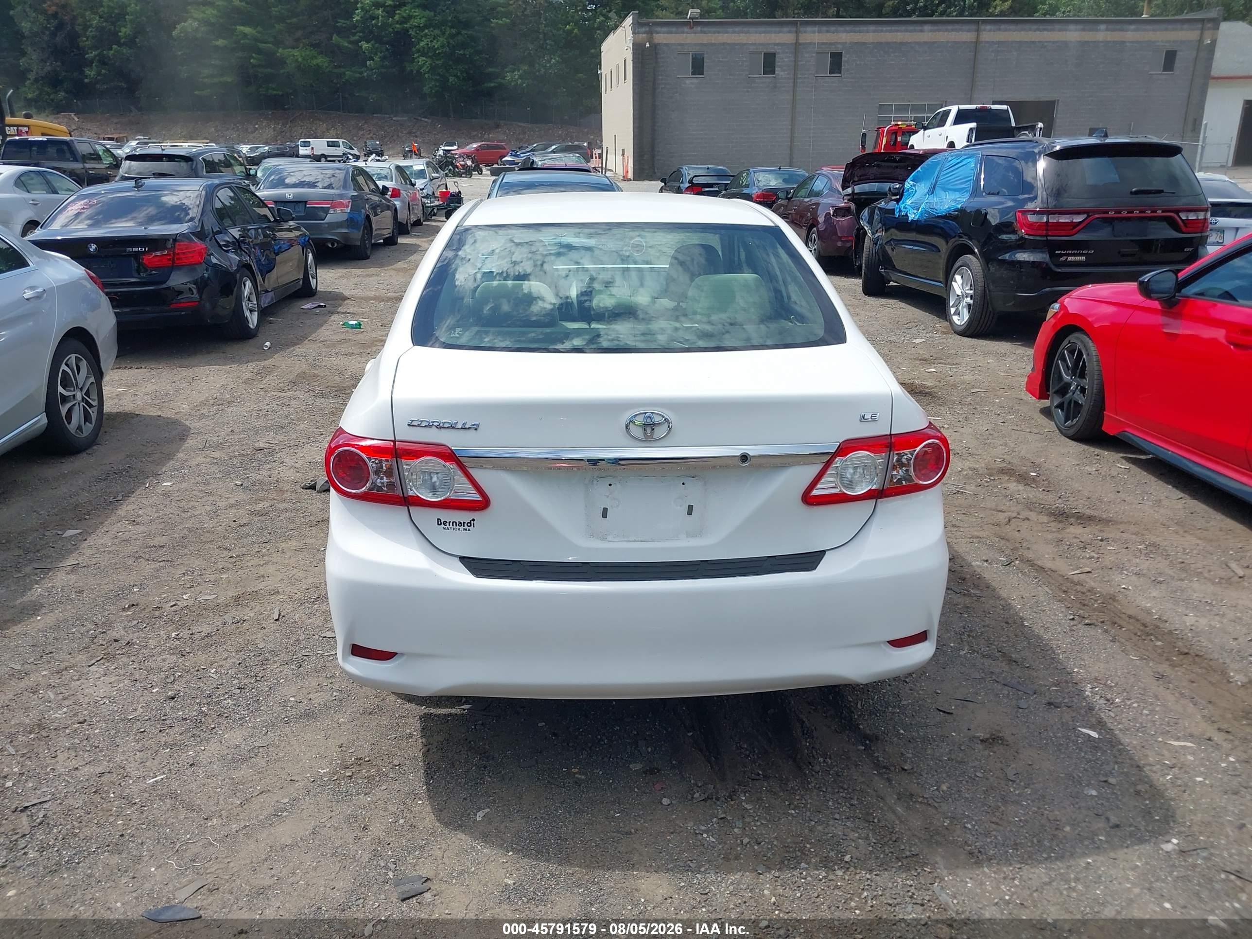 2012 Toyota Corolla Le White vin: 2T1BU4EE8CC900356