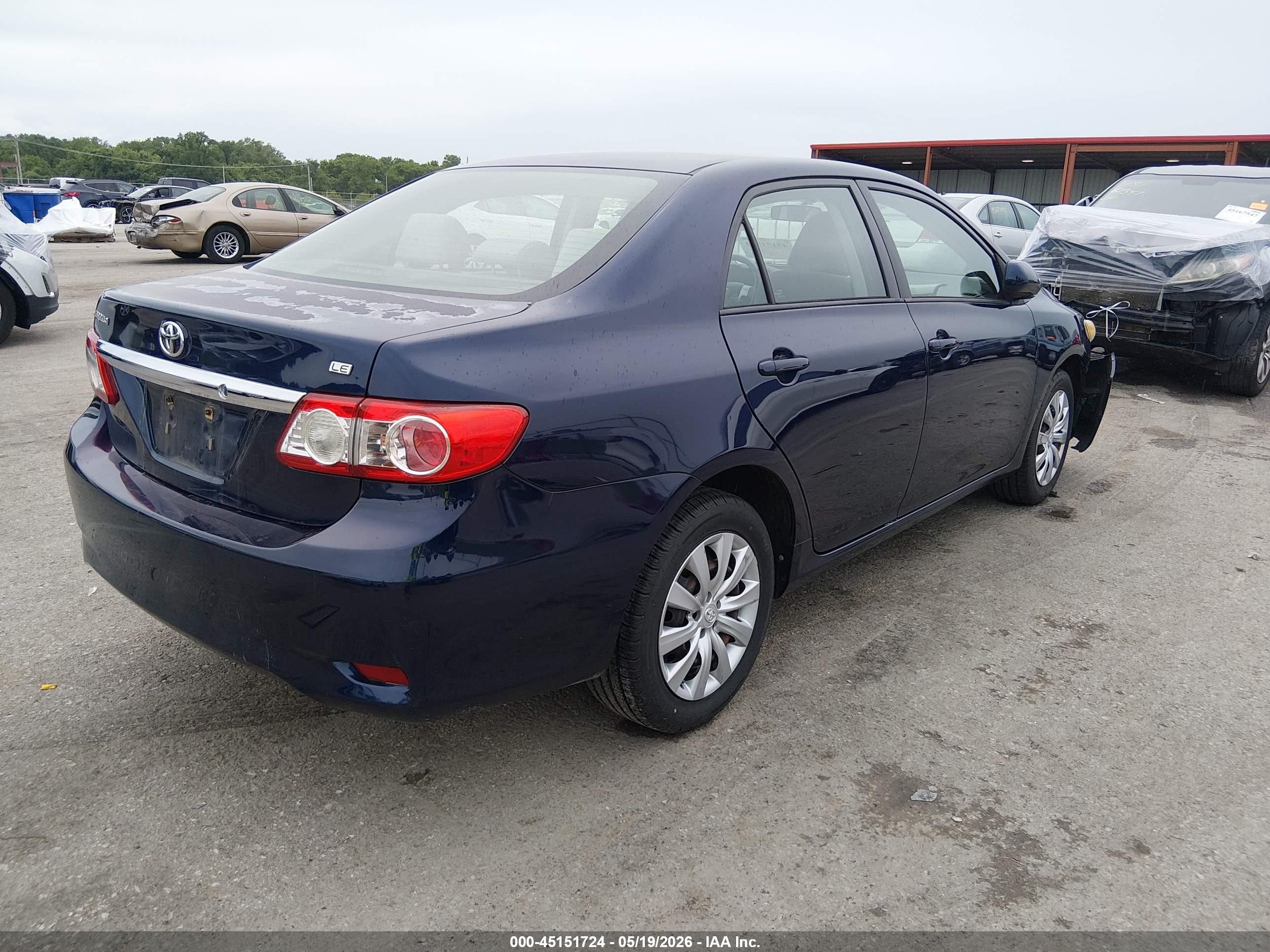 2012 Toyota Corolla Le Синий vin: 2T1BU4EE8CC915293