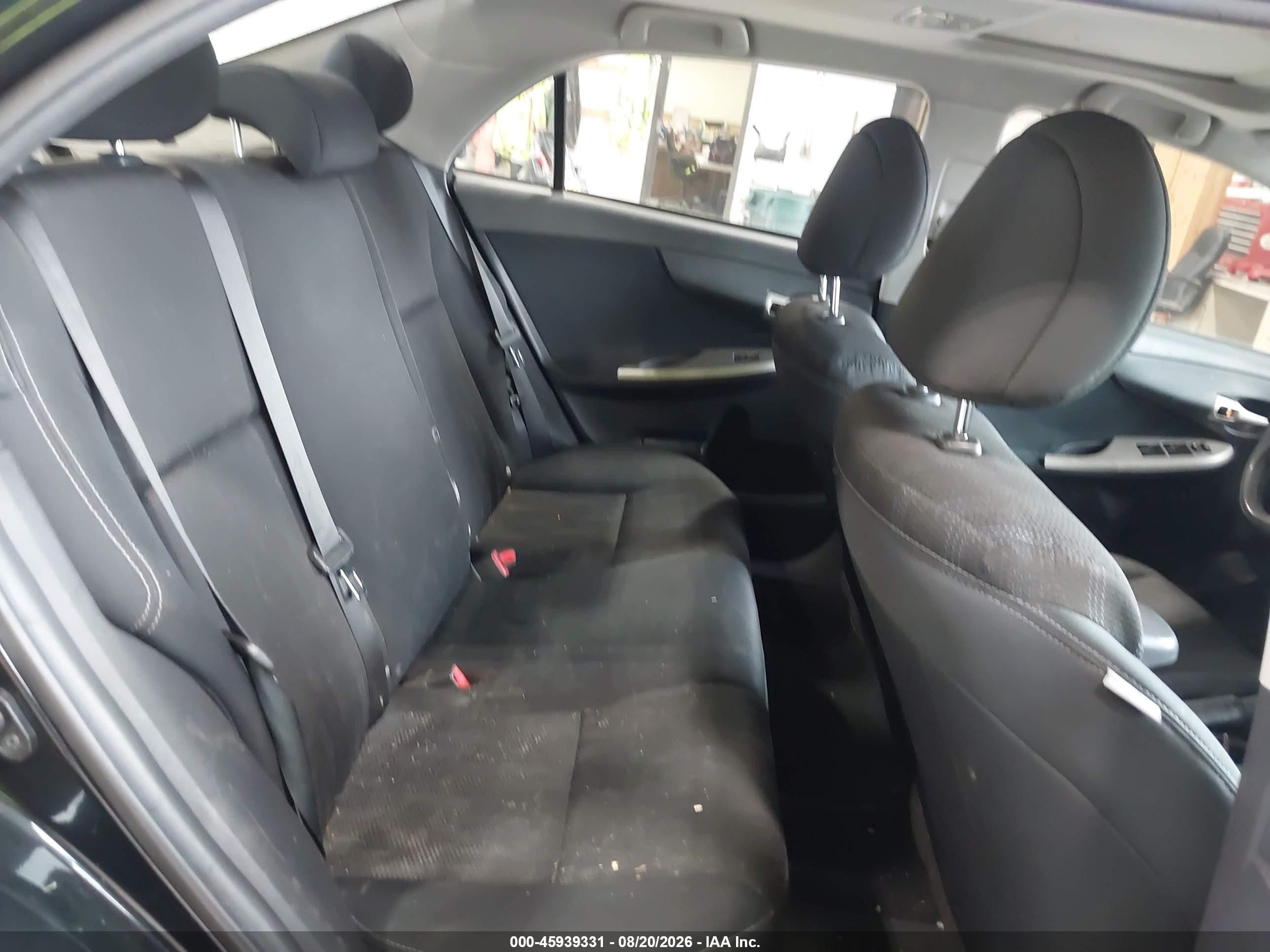 2013 Toyota Corolla S Black vin: 2T1BU4EE8DC072021