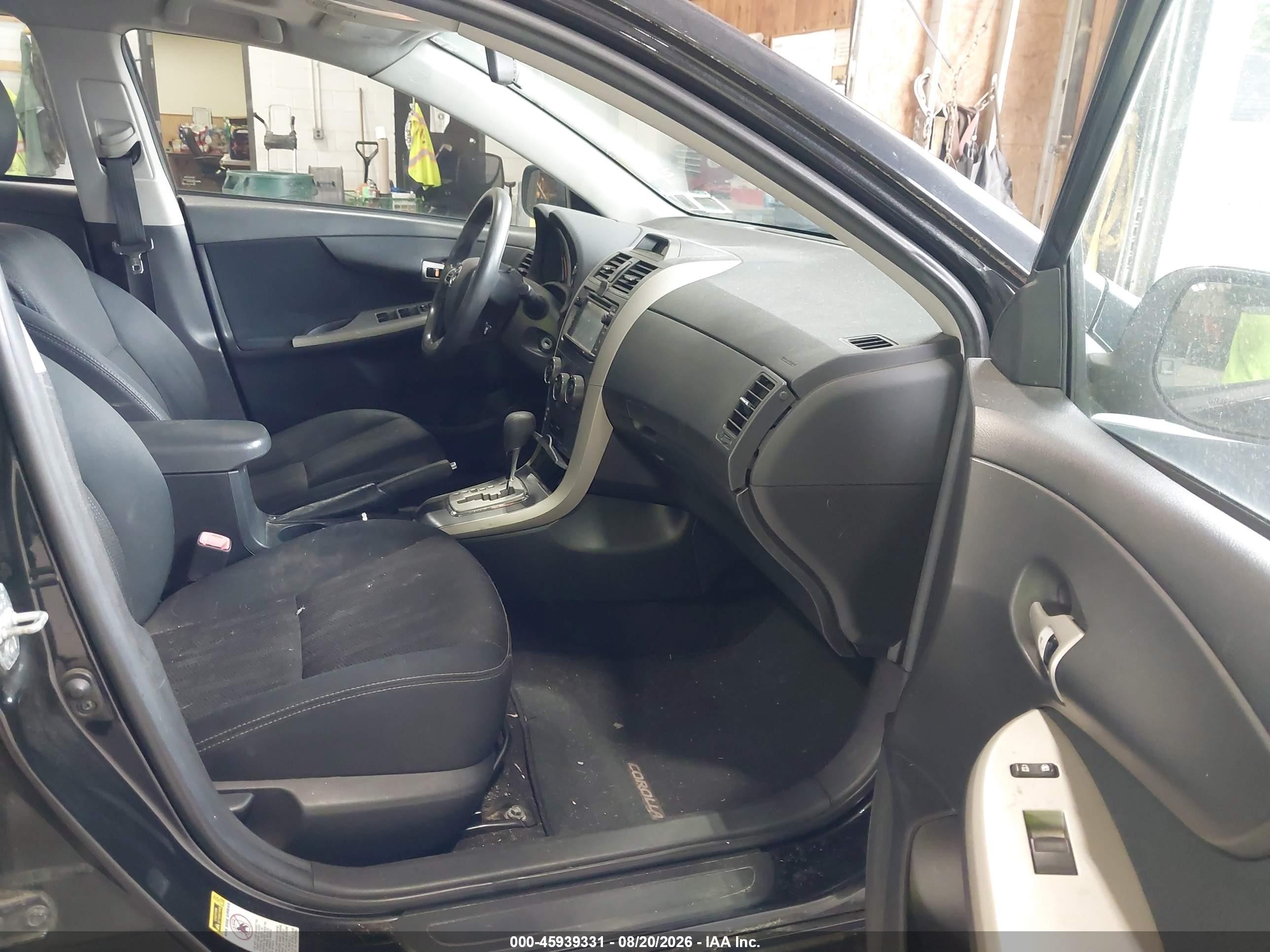 2013 Toyota Corolla S Black vin: 2T1BU4EE8DC072021