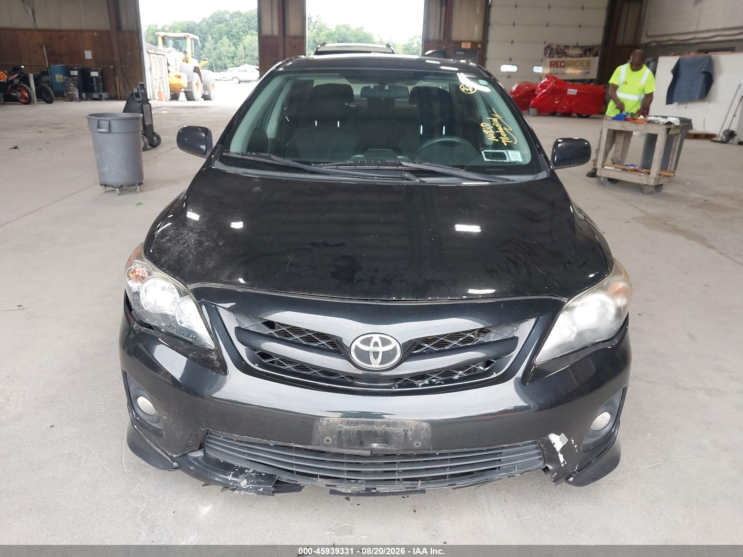 2013 Toyota Corolla S Black vin: 2T1BU4EE8DC072021