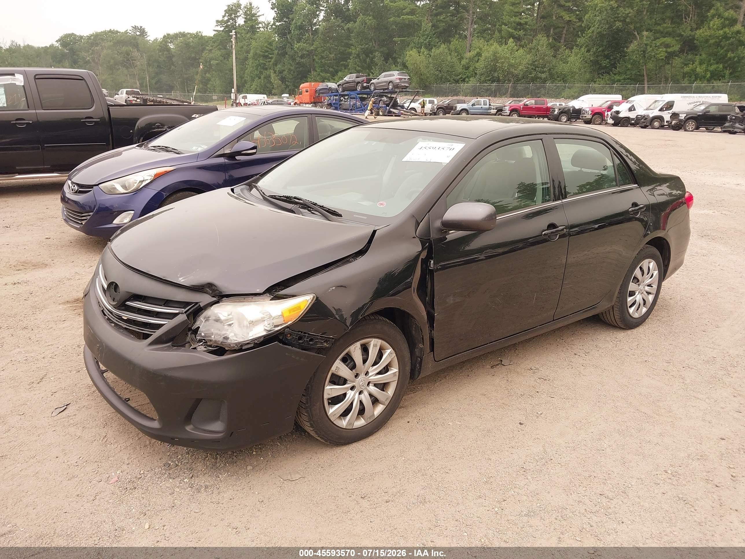 2013 Toyota Corolla Le Black vin: 2T1BU4EE8DC078658