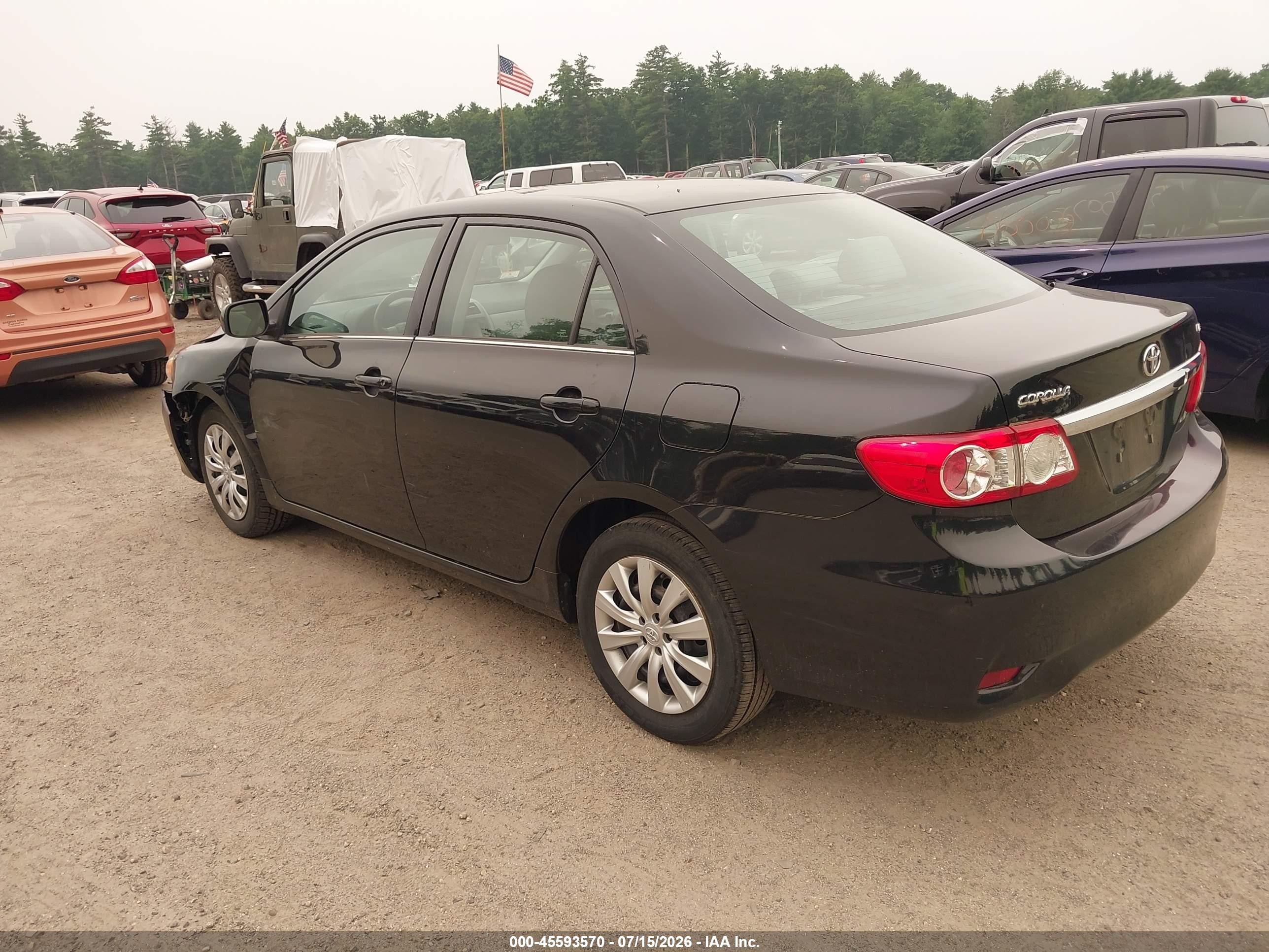 2013 Toyota Corolla Le Black vin: 2T1BU4EE8DC078658