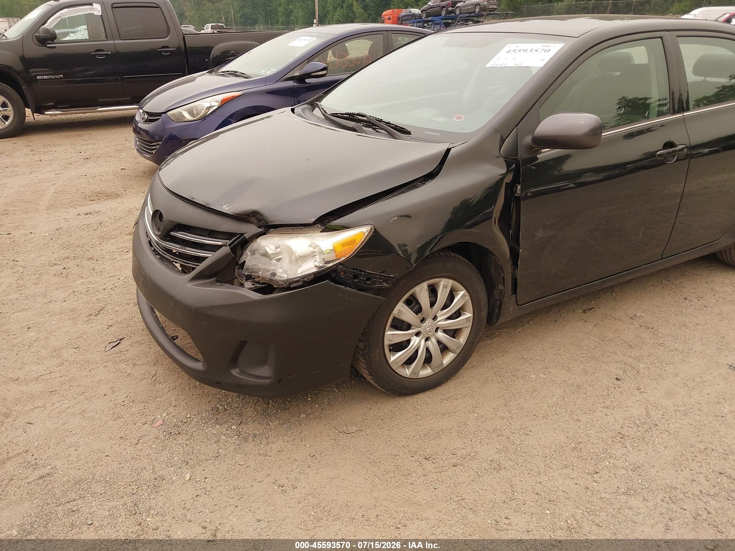 2013 Toyota Corolla Le Black vin: 2T1BU4EE8DC078658