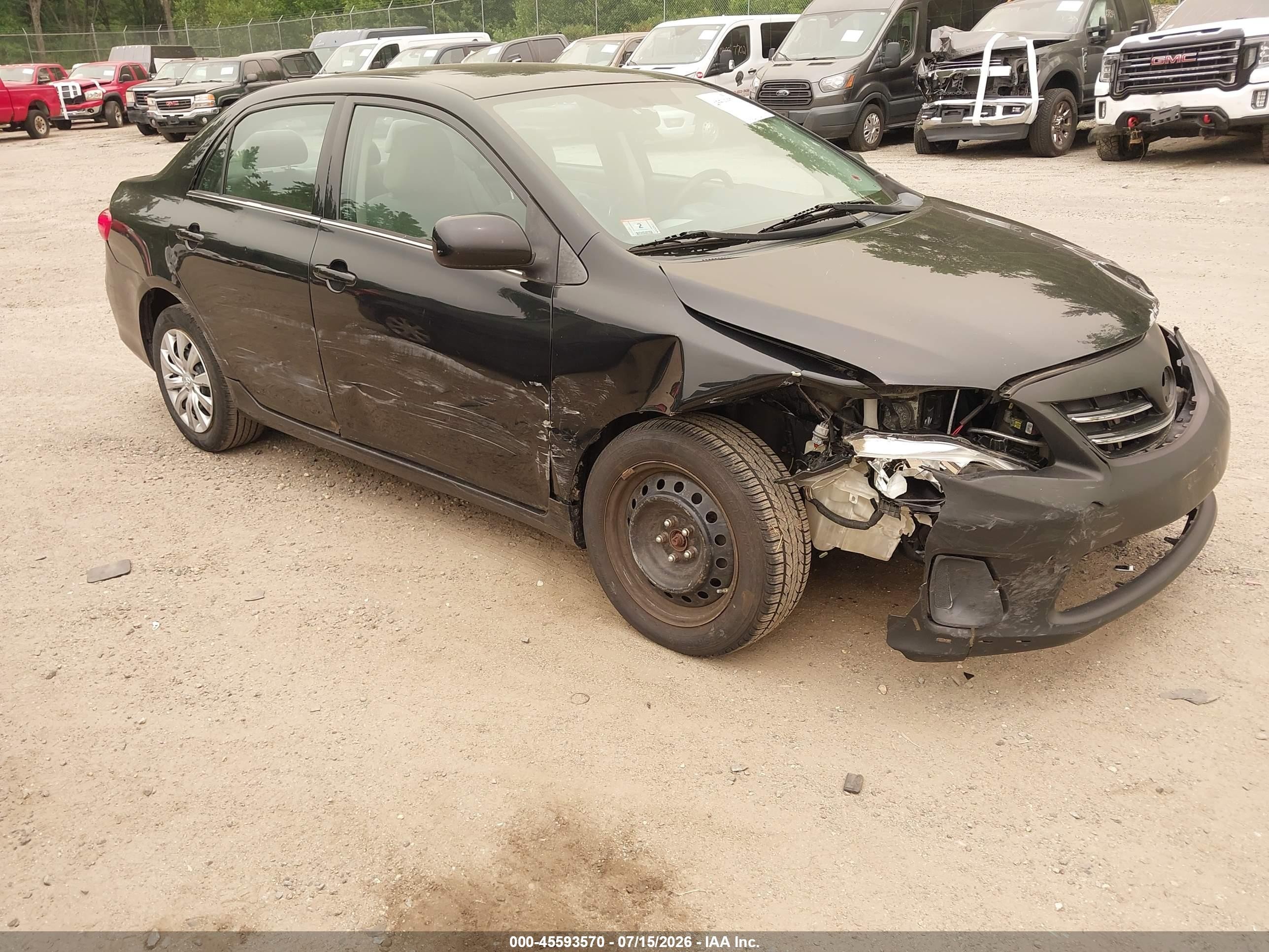 2013 Toyota Corolla Le Black vin: 2T1BU4EE8DC078658