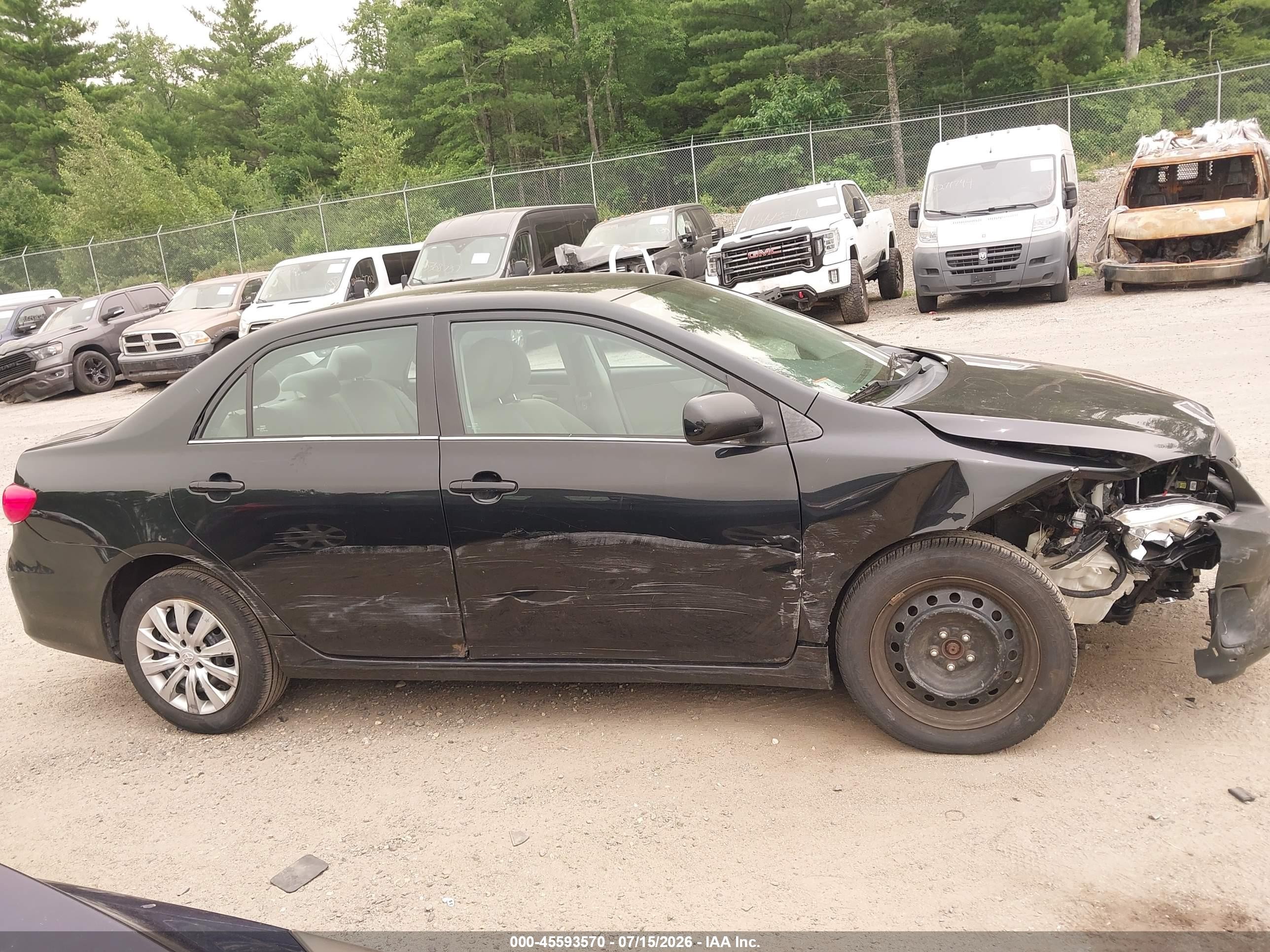 2013 Toyota Corolla Le Black vin: 2T1BU4EE8DC078658